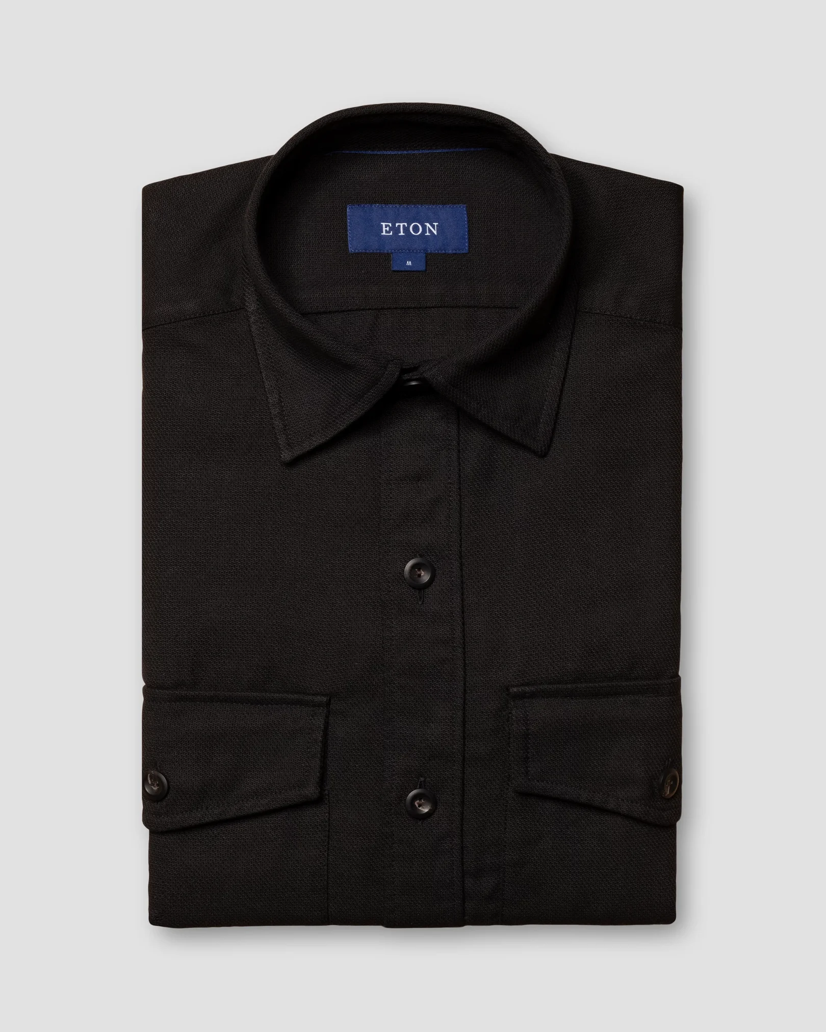 Eton - black heavy dobby