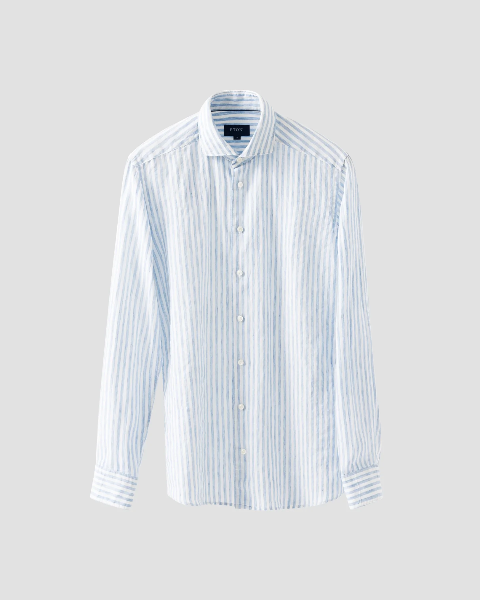 Eton - wide striped linen shirt