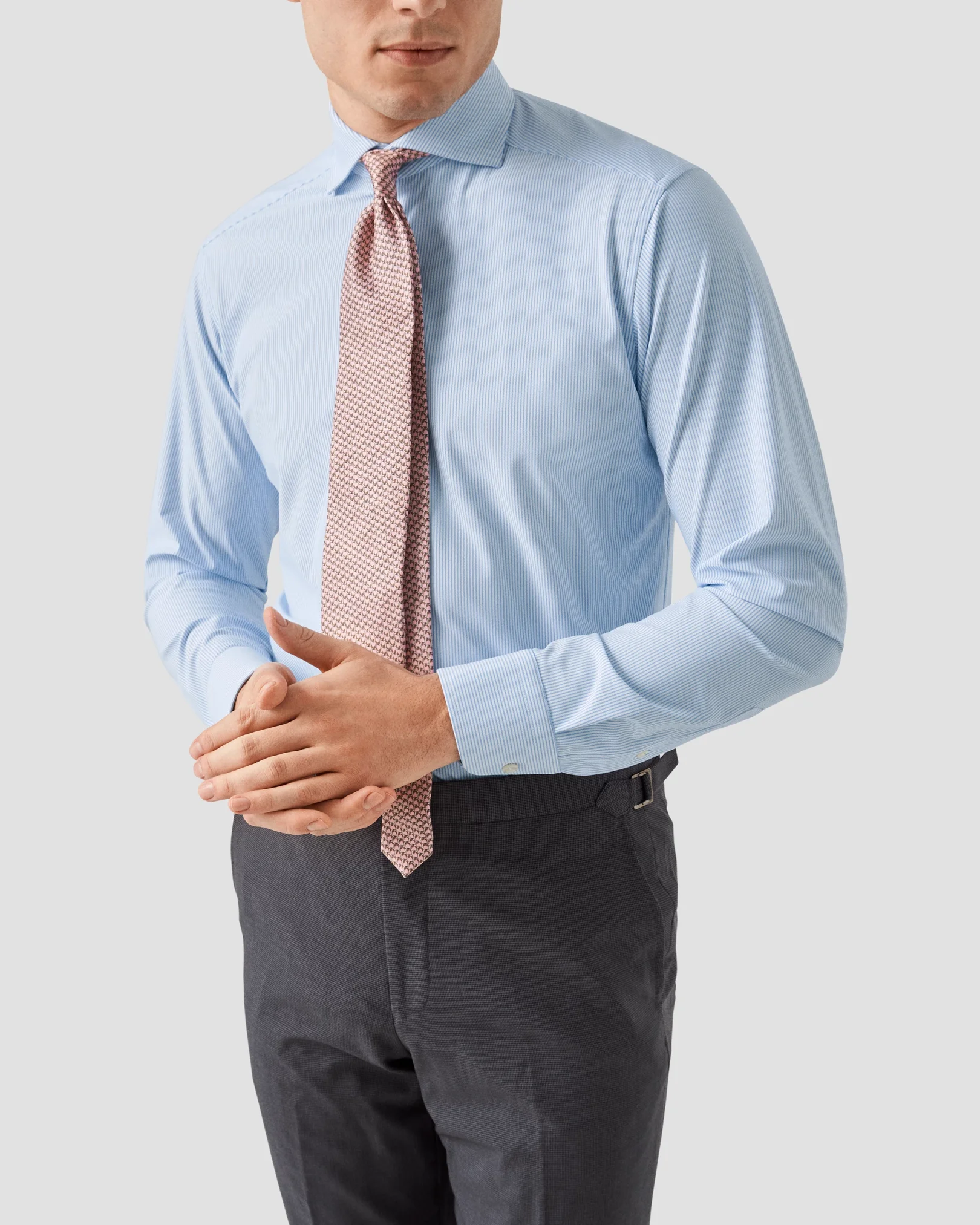 Eton - blue four way stretch