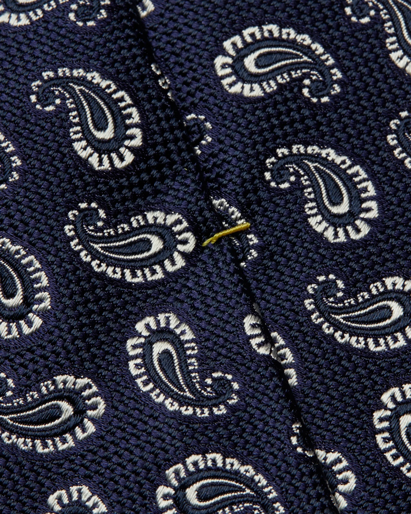 Eton - midnight blue paisley silk tie