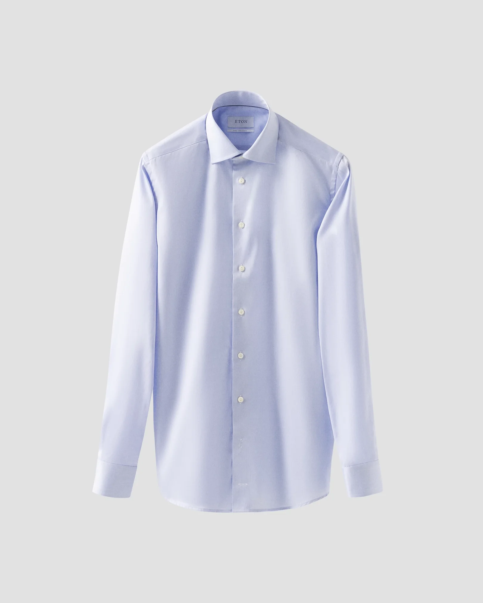 Eton - Light Blue Signature Twill Shirt – Extra Long Sleeves