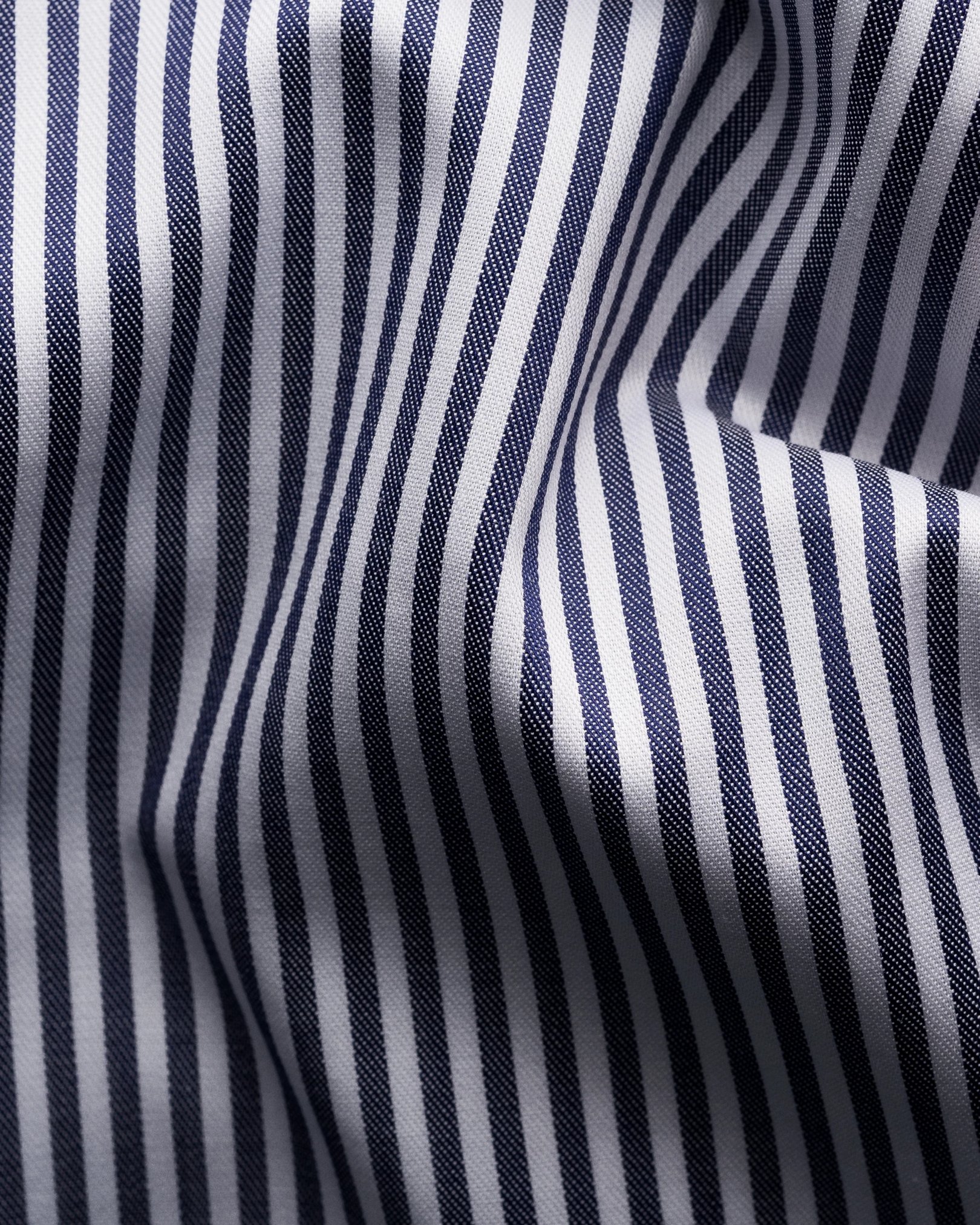 Eton - navy blue signature twill cut away ss