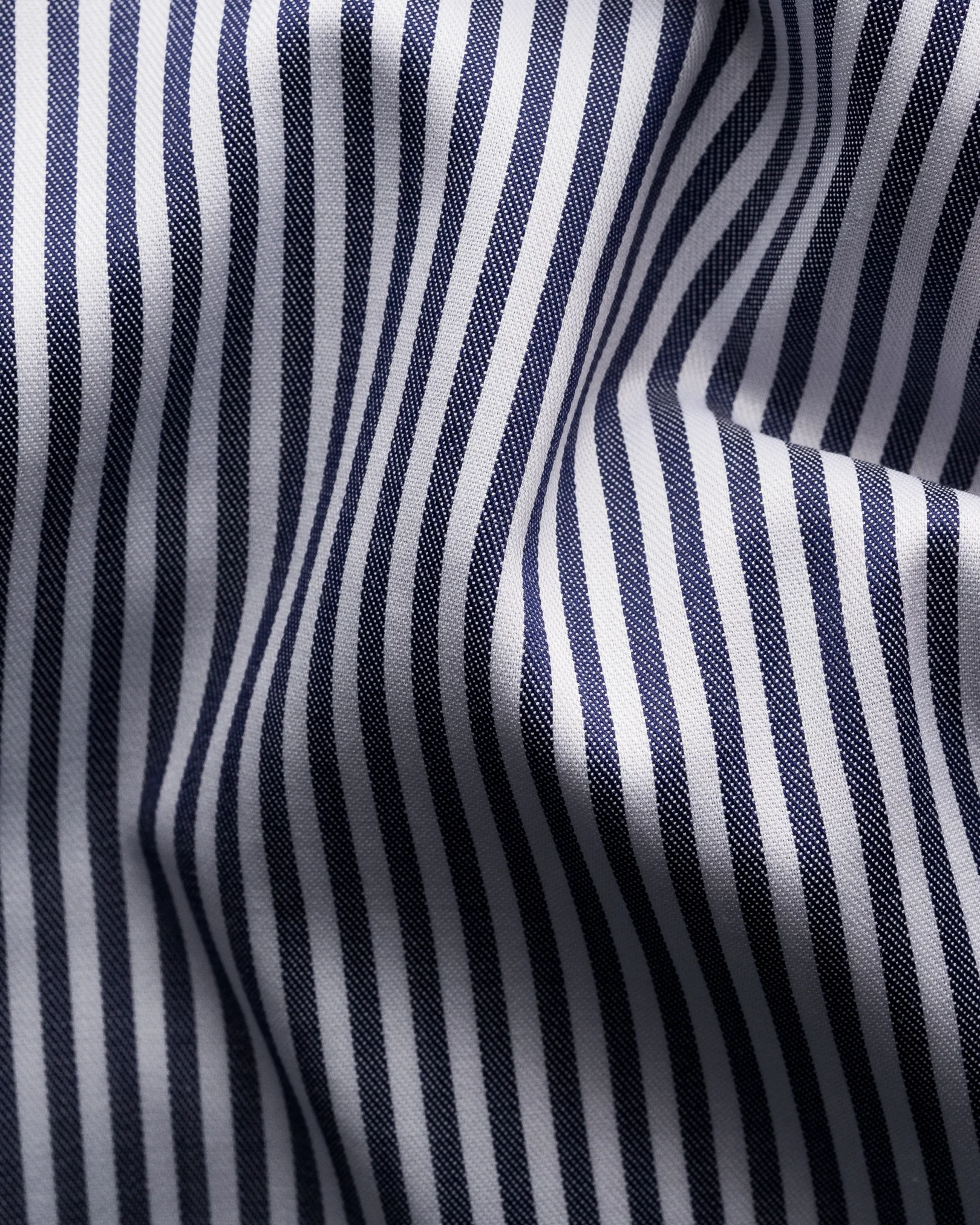 Eton - navy blue signature twill cut away ss