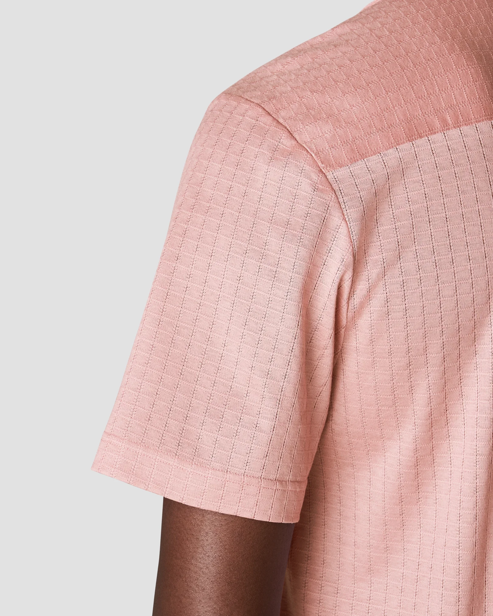 Eton - pink jacquard short sleeve