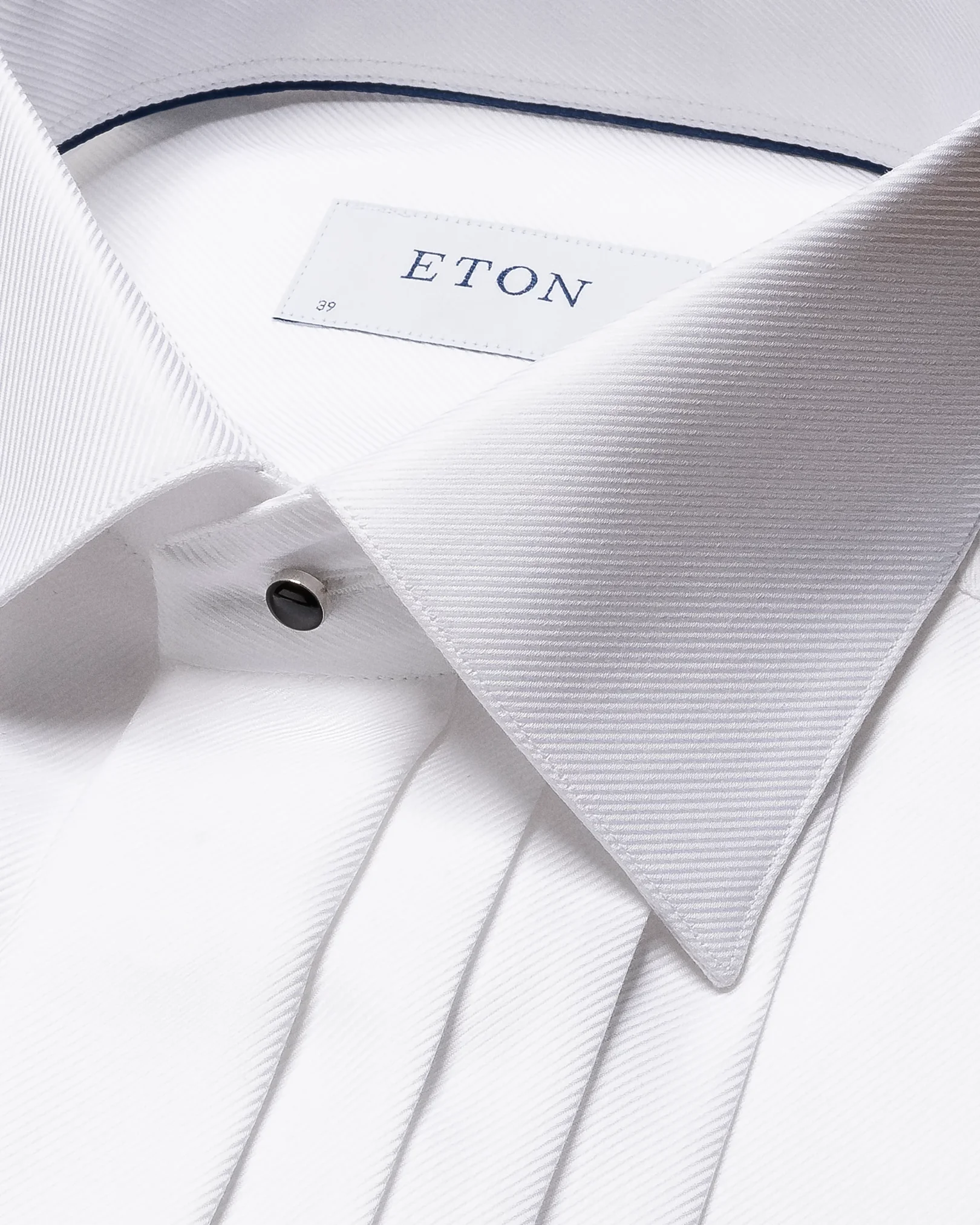 Eton - white textured twill moderate cutaway