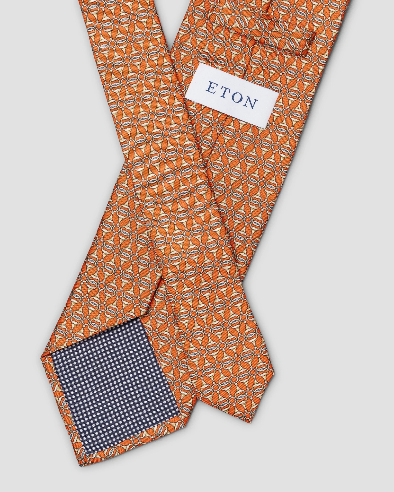 Eton - orange chain tie
