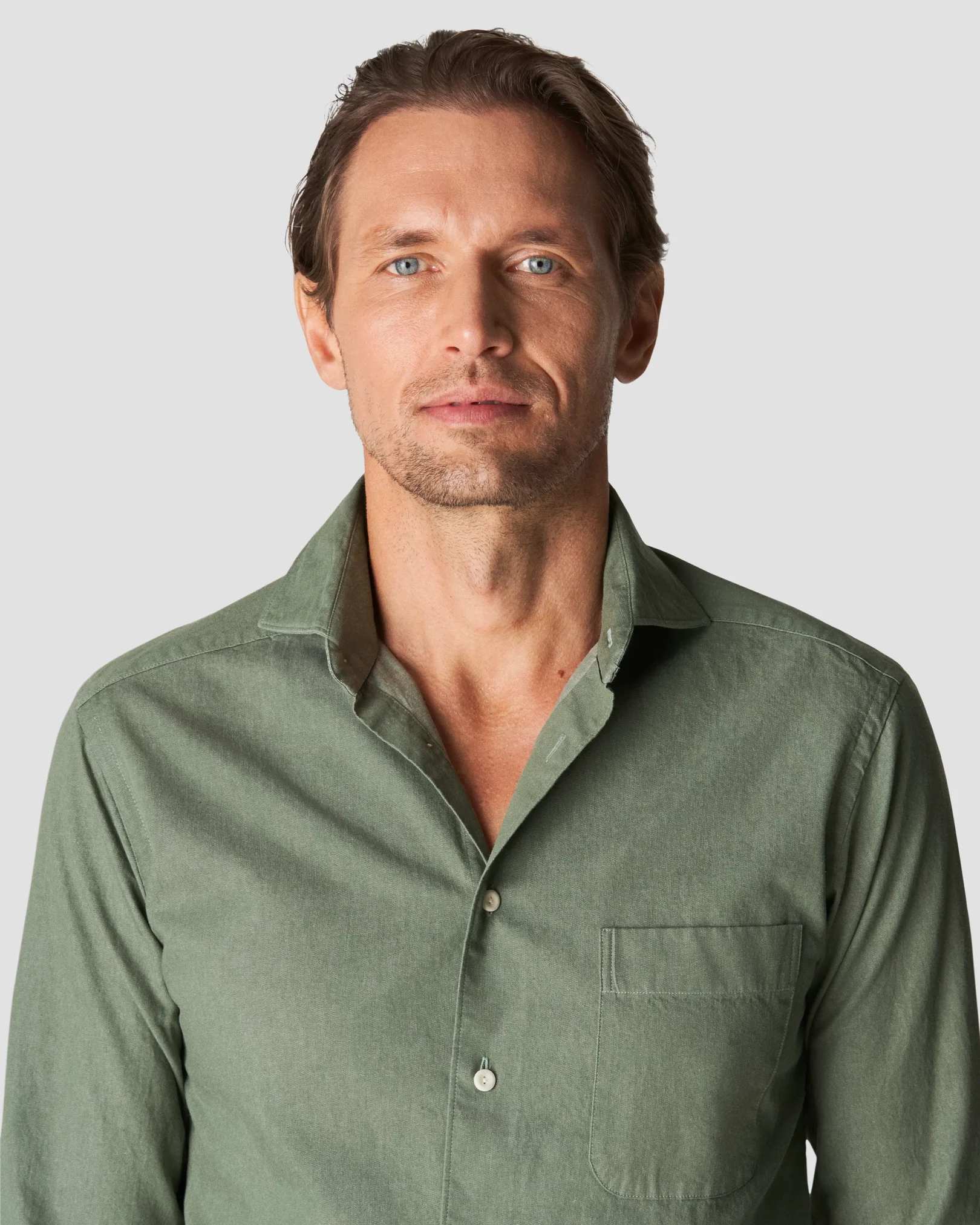 Eton - mid green heavy twill