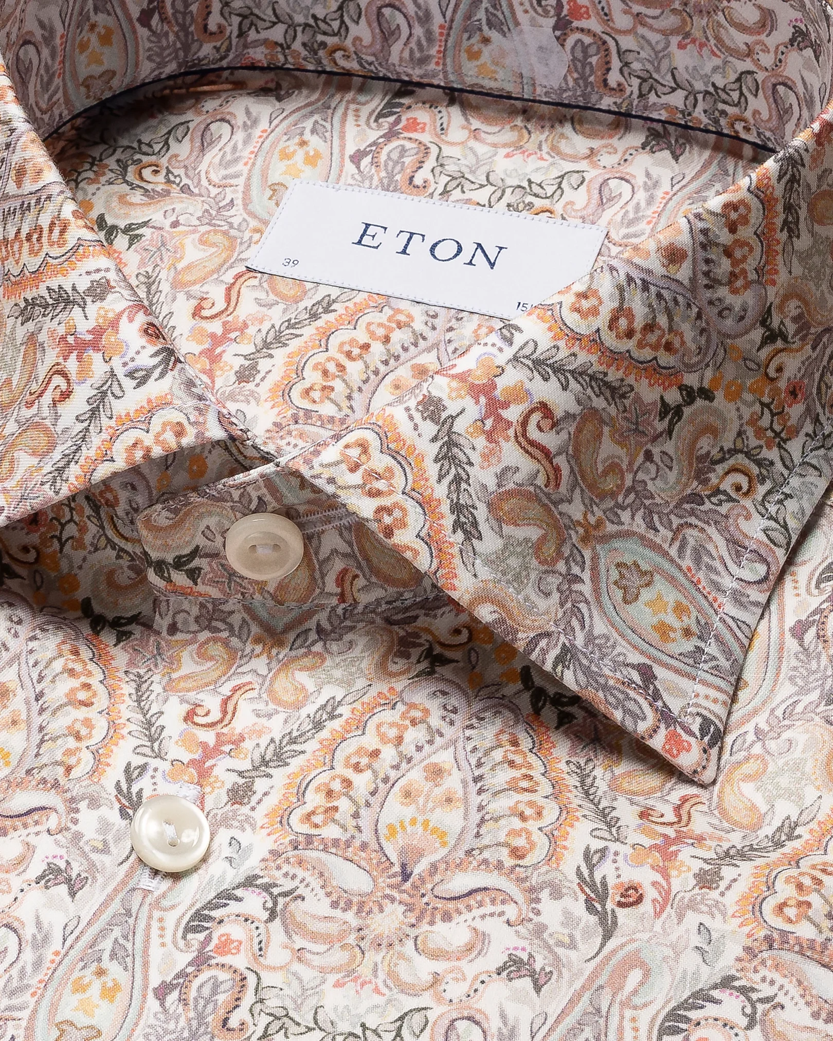 Eton - red cottontencel shirt