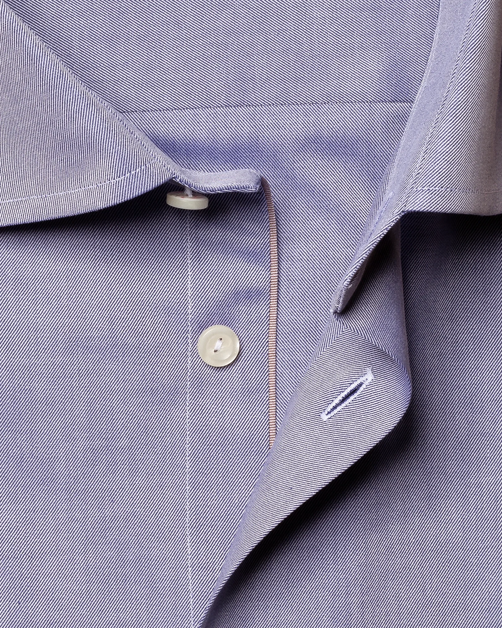 Eton - dark blue melange signature twill shirt