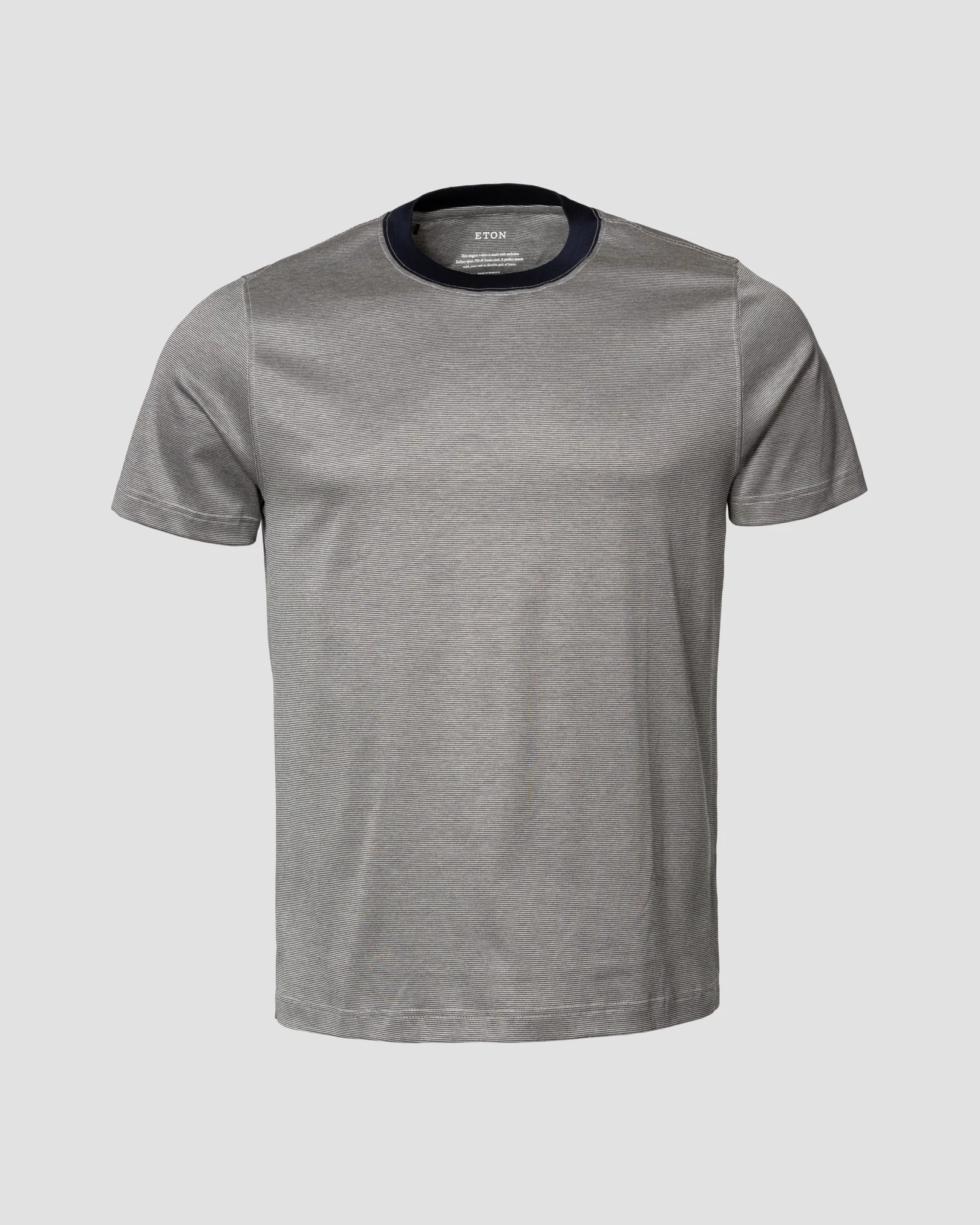 Eton - dark blue interlock jersey t shirt short sleeve t shirt t shirt