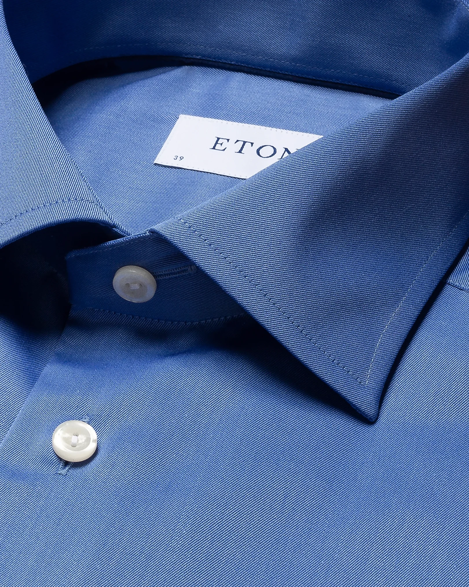 Eton - mid blue signature twill shirt
