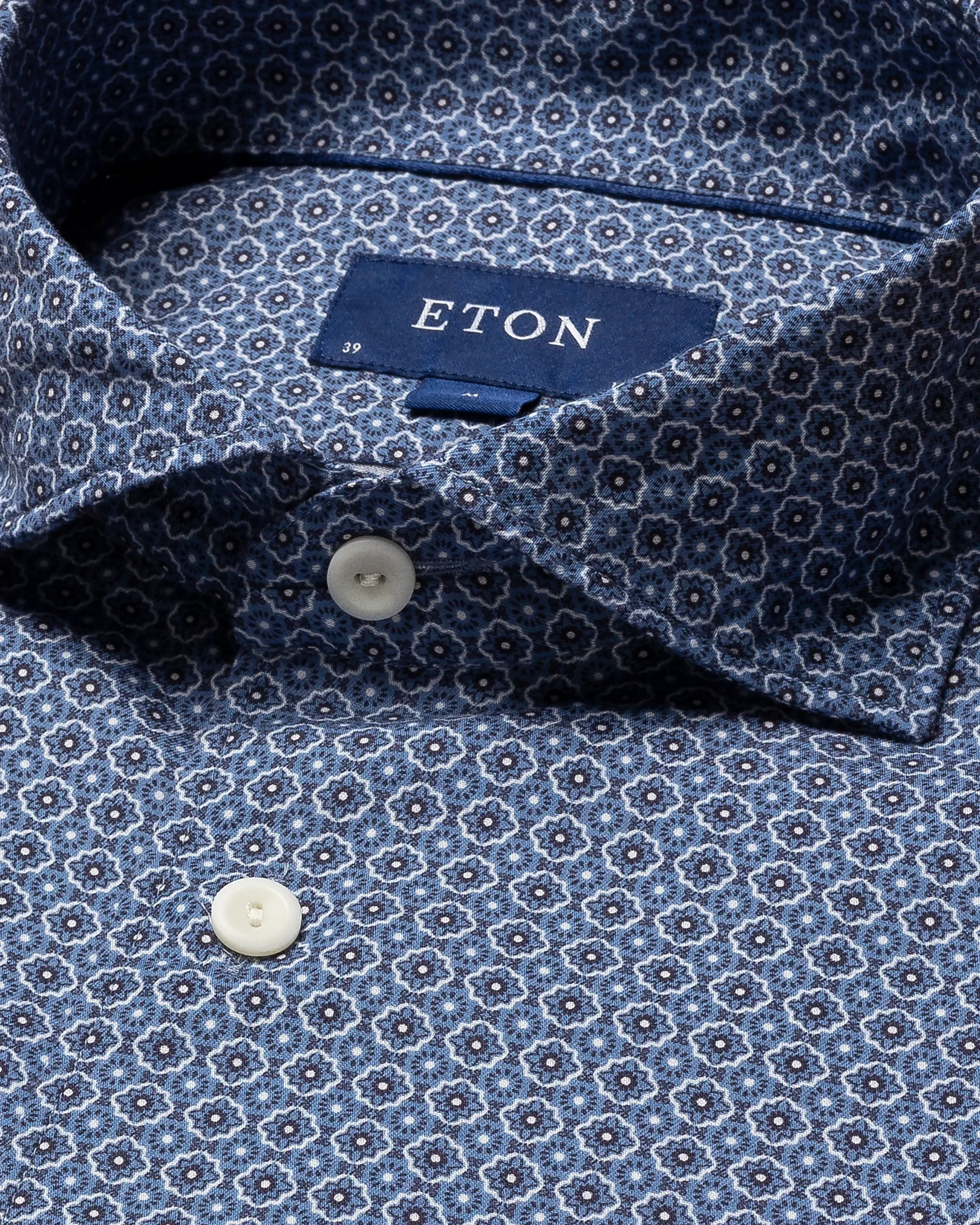 Eton - dark blue twill cotton tencel