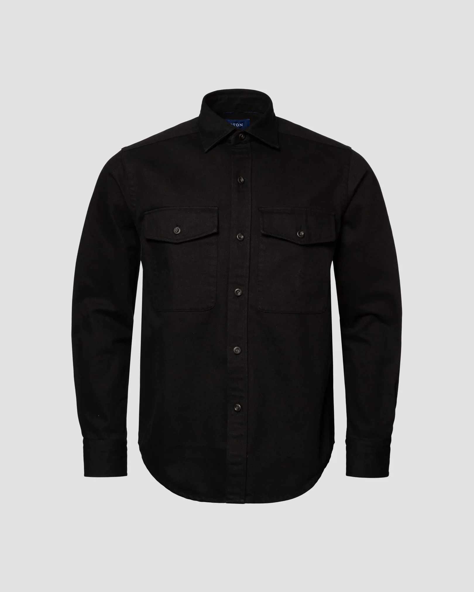Eton - Black Heavy Denim Twill Overshirt