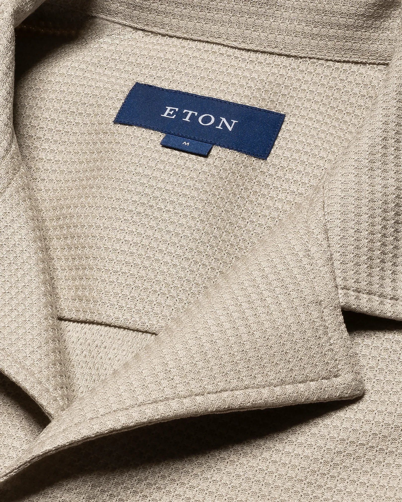 Eton - light grey jaquard jersey