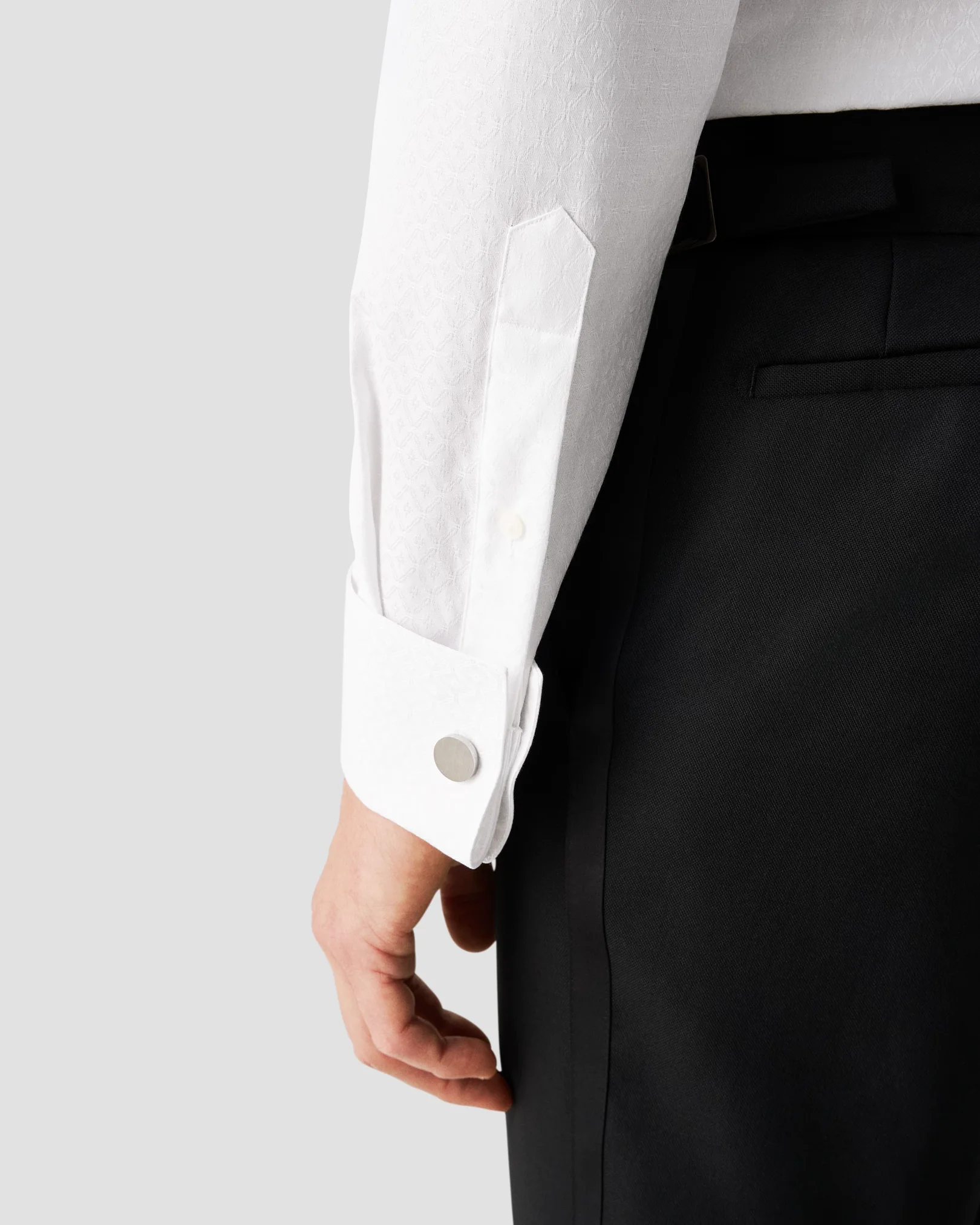 Eton - white marilyn jacquard