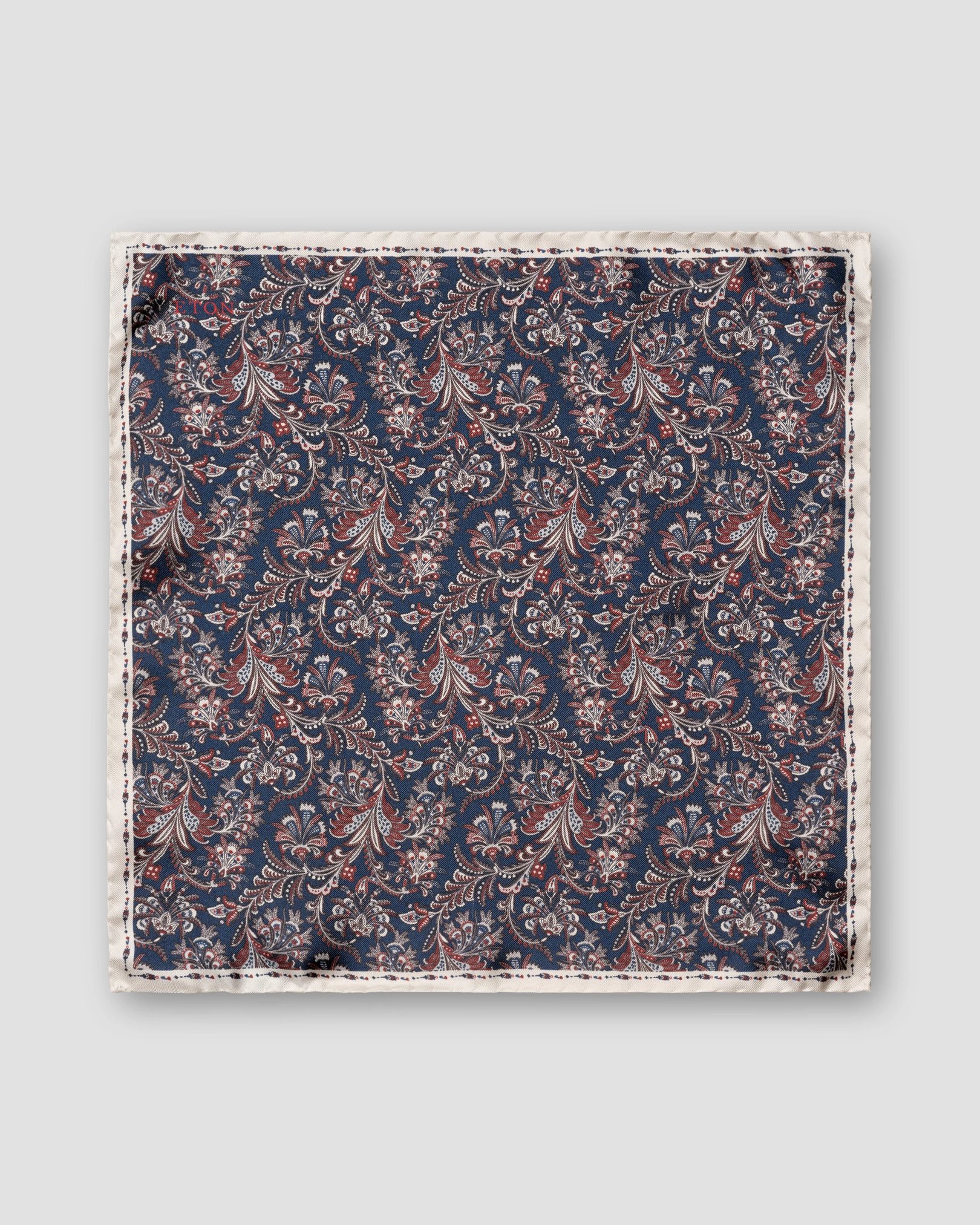 Eton - navy blue textured pocket square