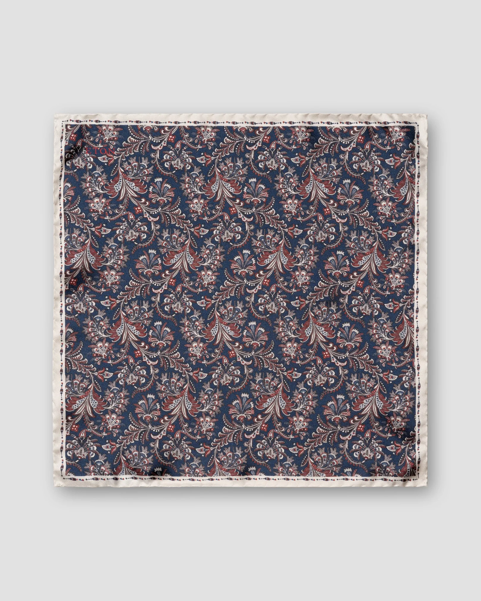 Eton - navy blue textured pocket square