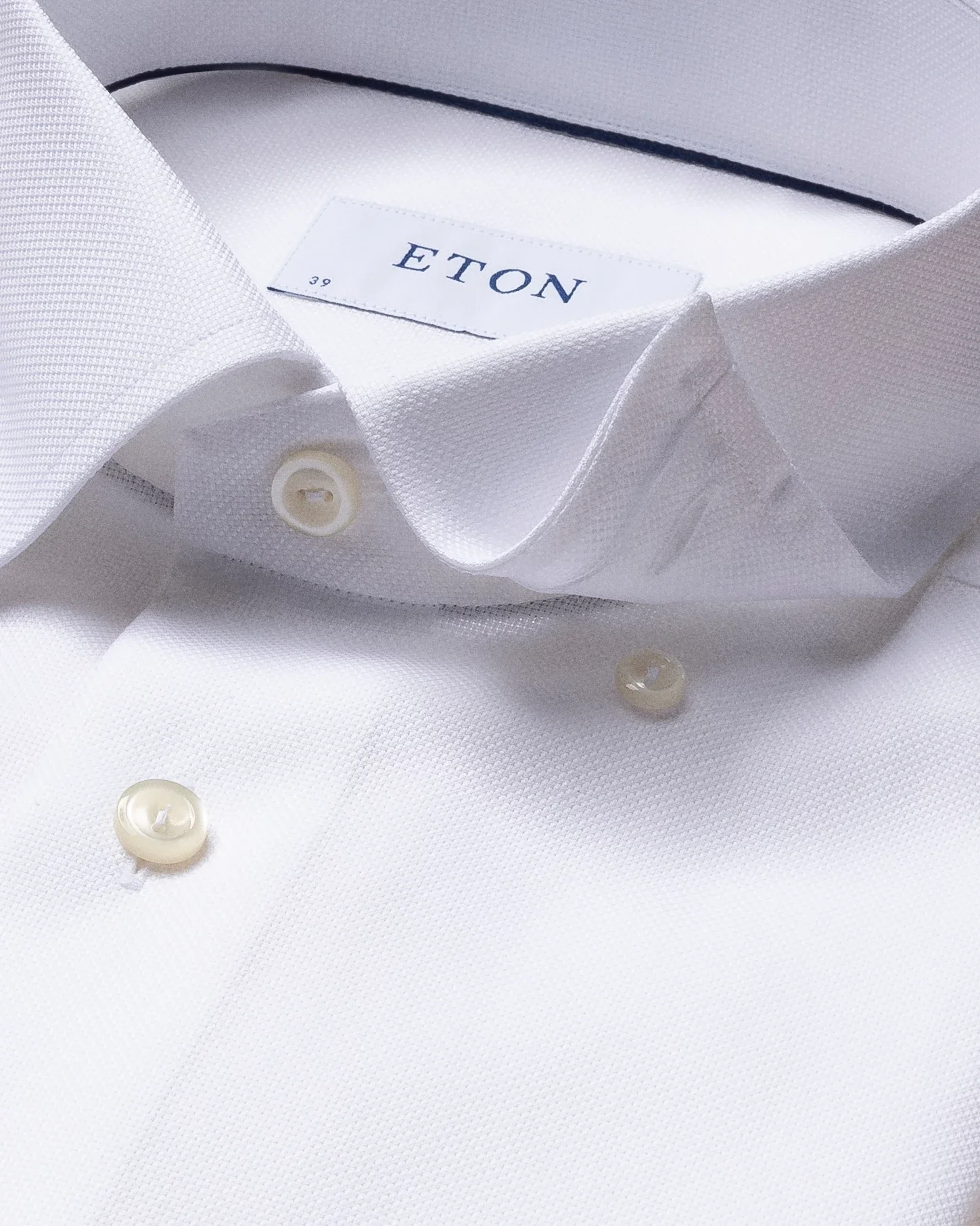 Eton - white royal oxford shirt