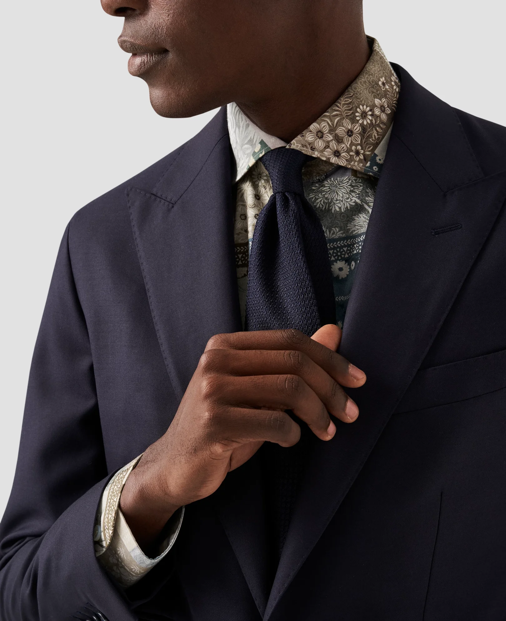 Eton - light green cotton lyocell shirt