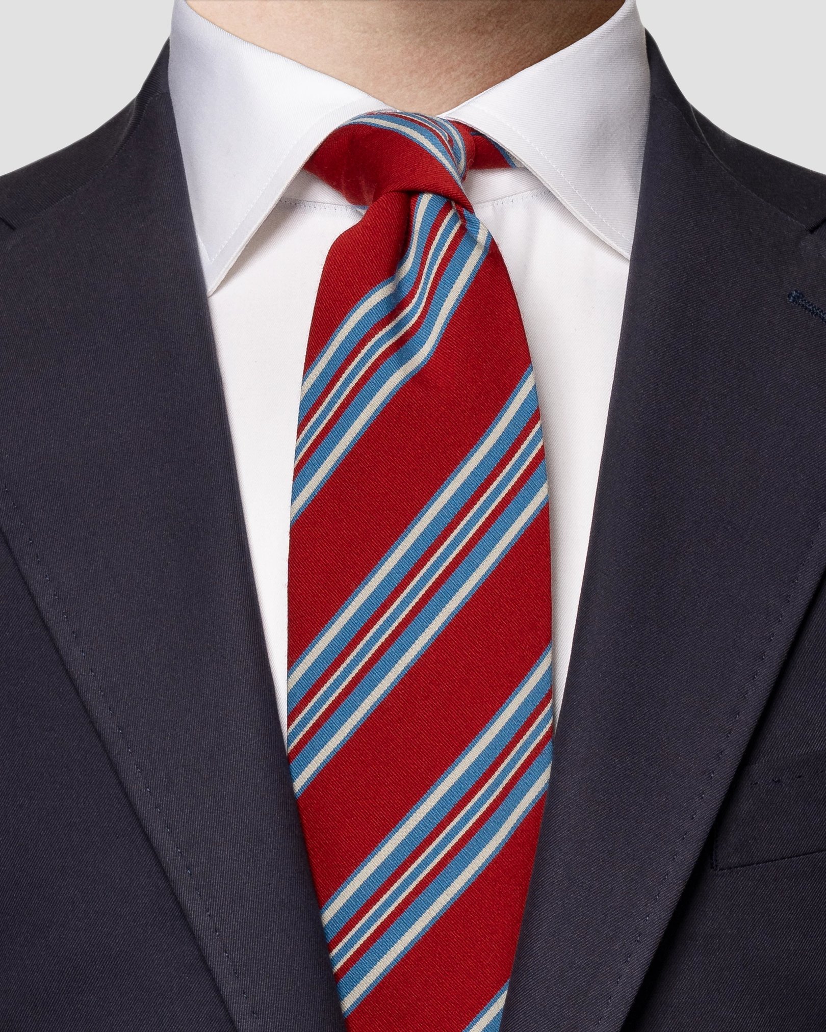 Eton - dark red regimental tie