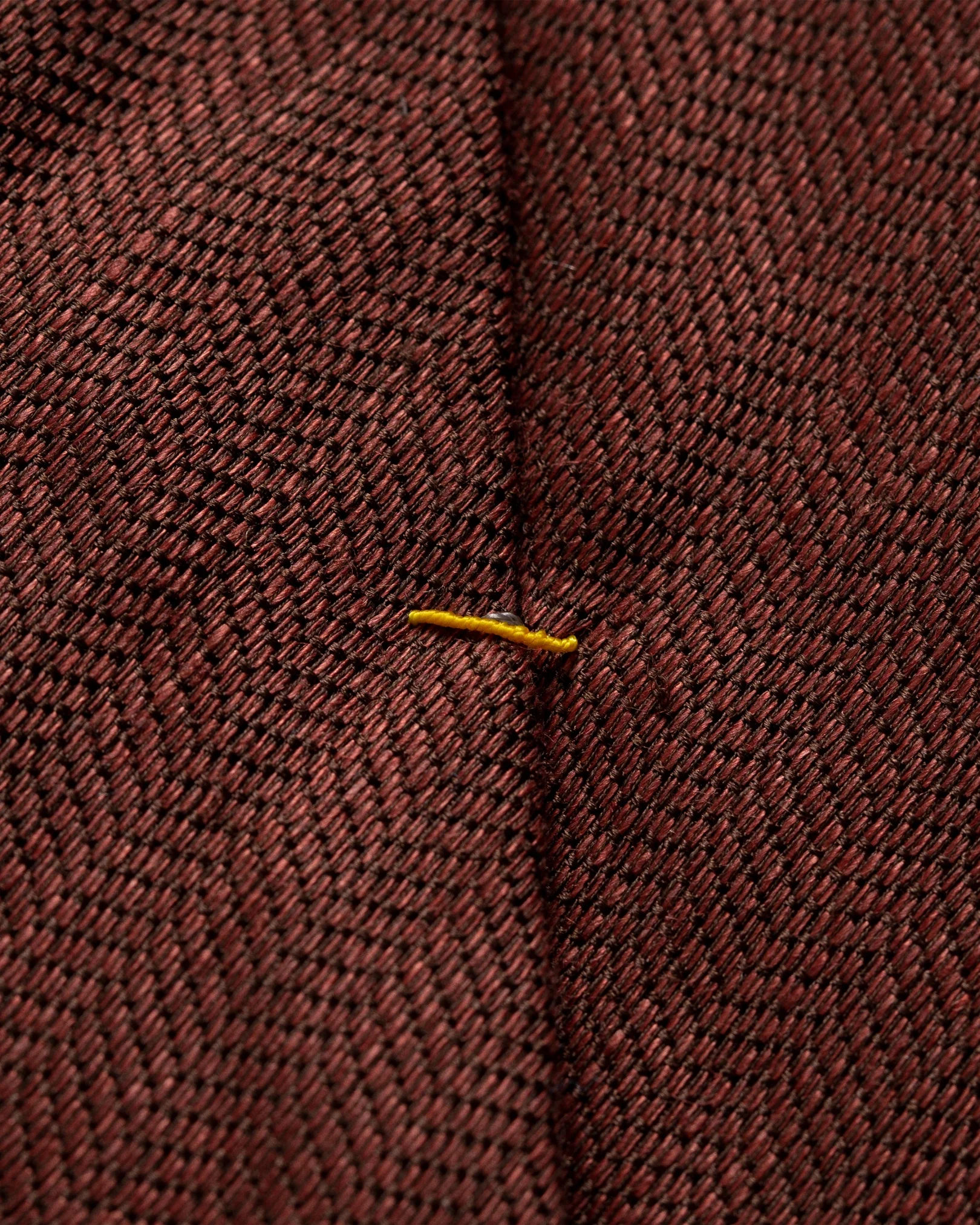 Eton - brown cotton linen silk tie