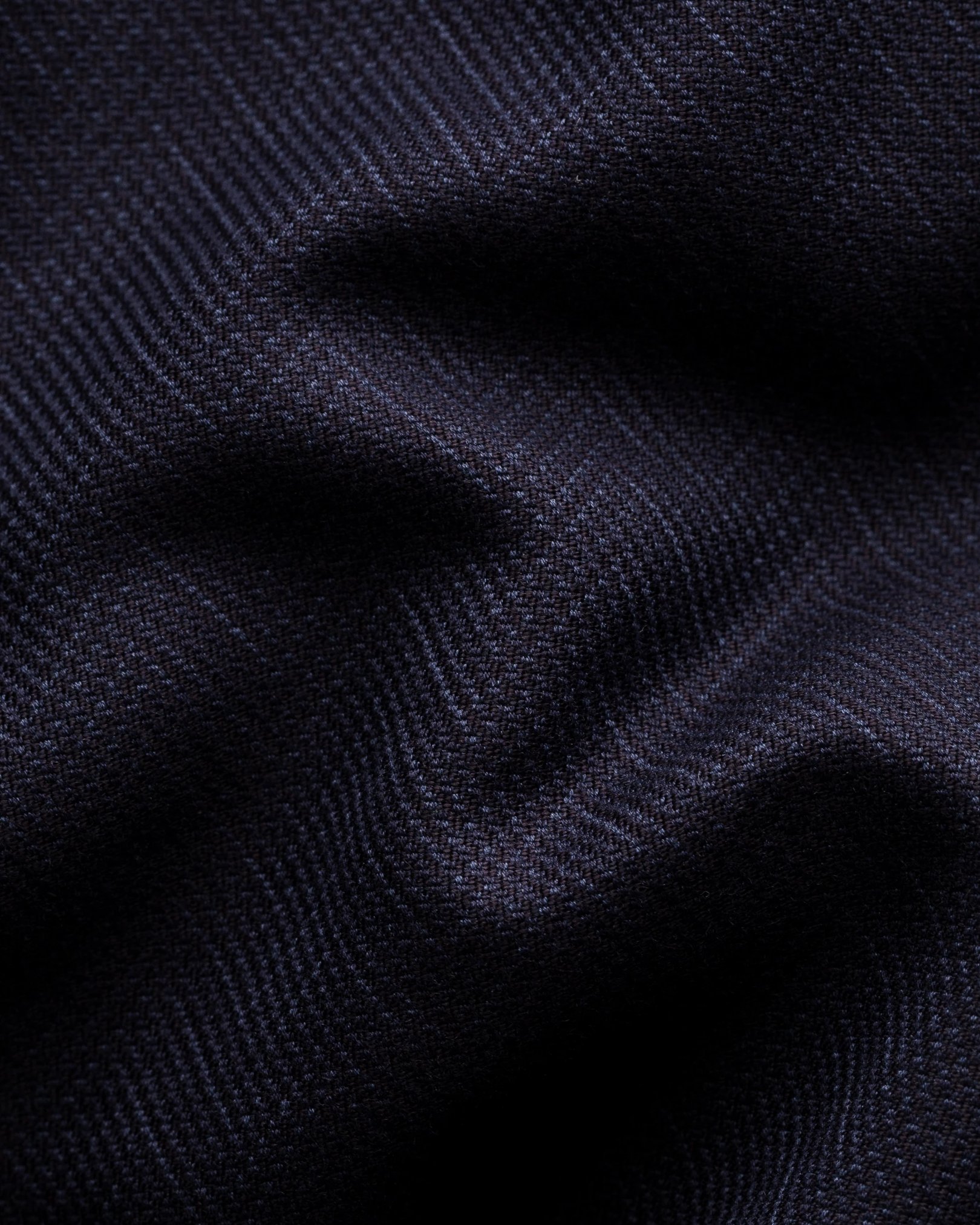 Eton - navy blue dobby overshirt