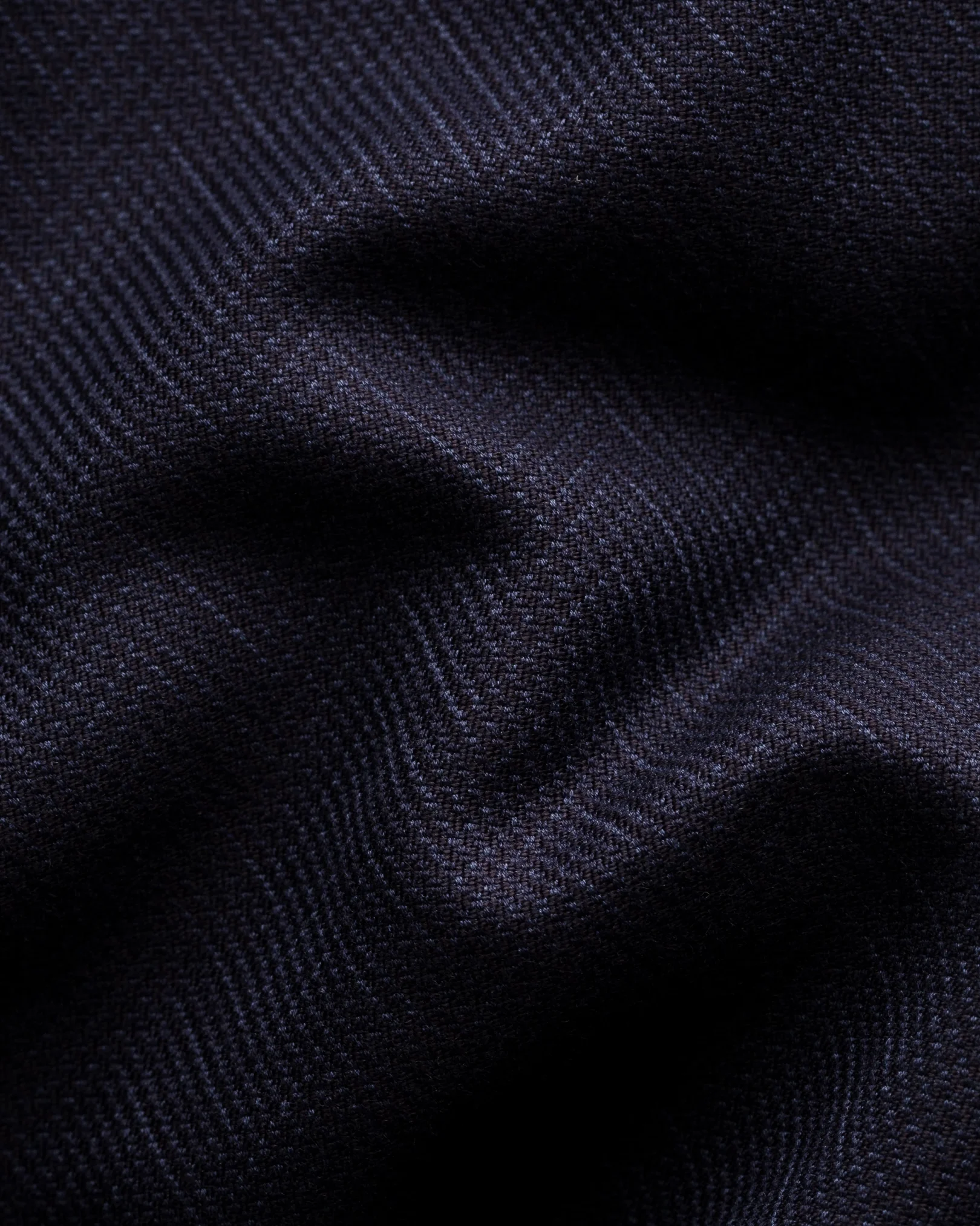 Eton - navy blue dobby overshirt