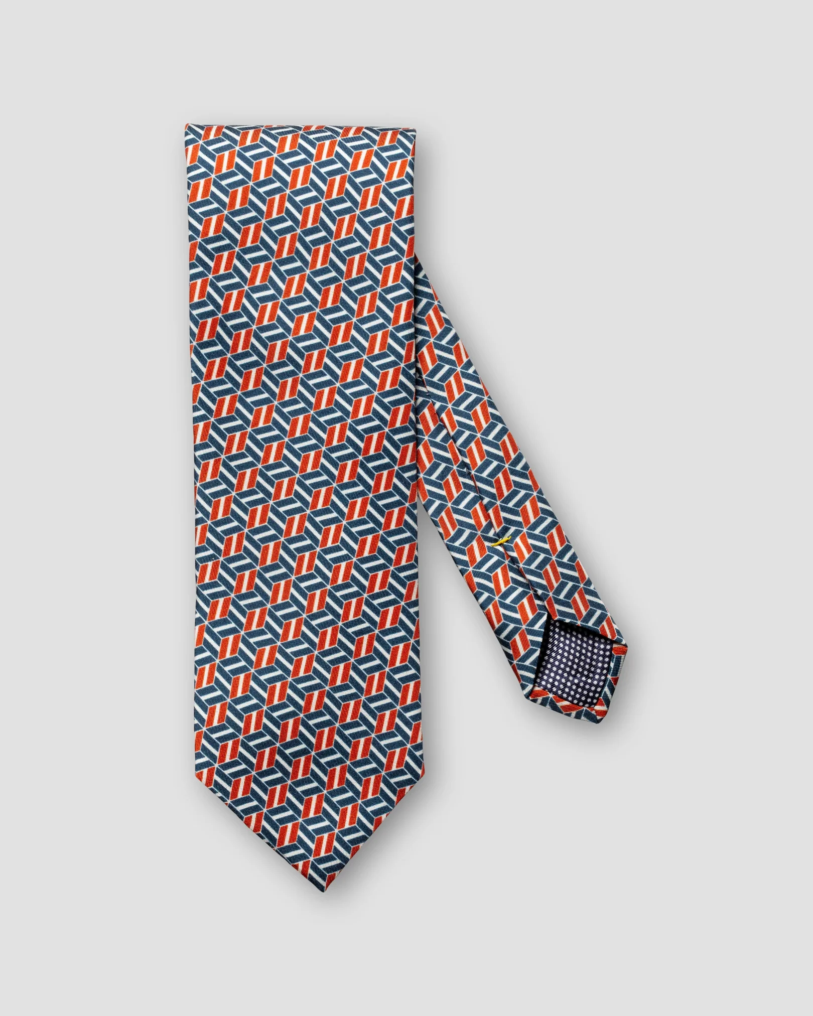 Eton - dark blue patterned silk tie