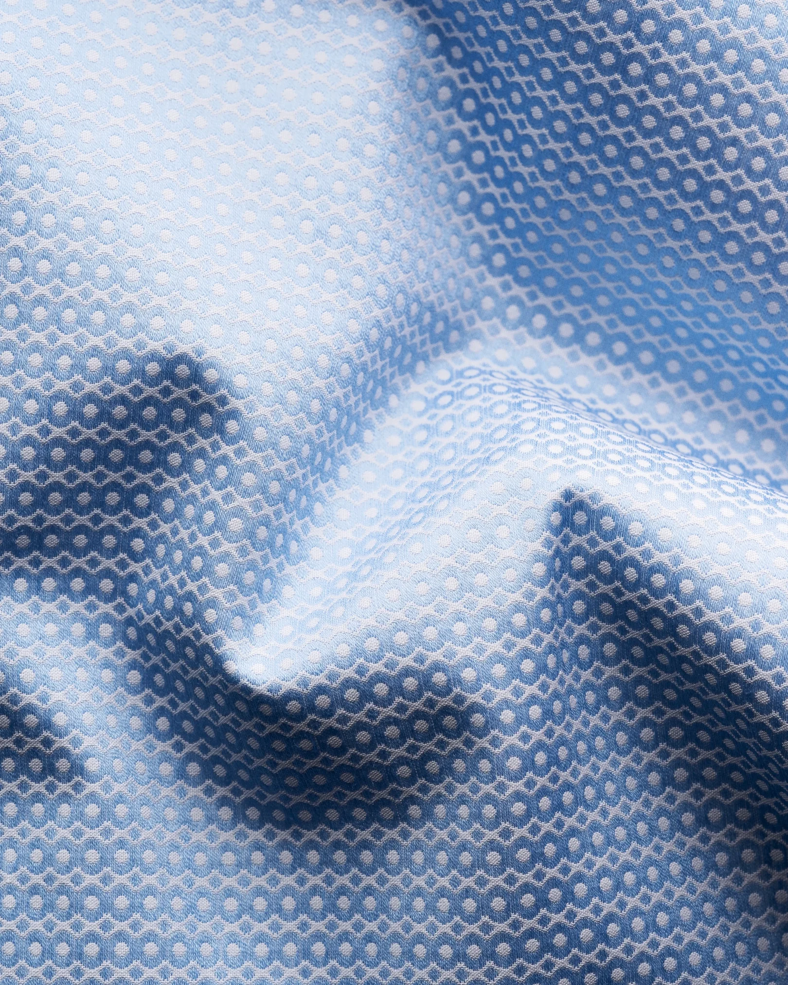 Eton - light blue semi solid elevated piqueshirt