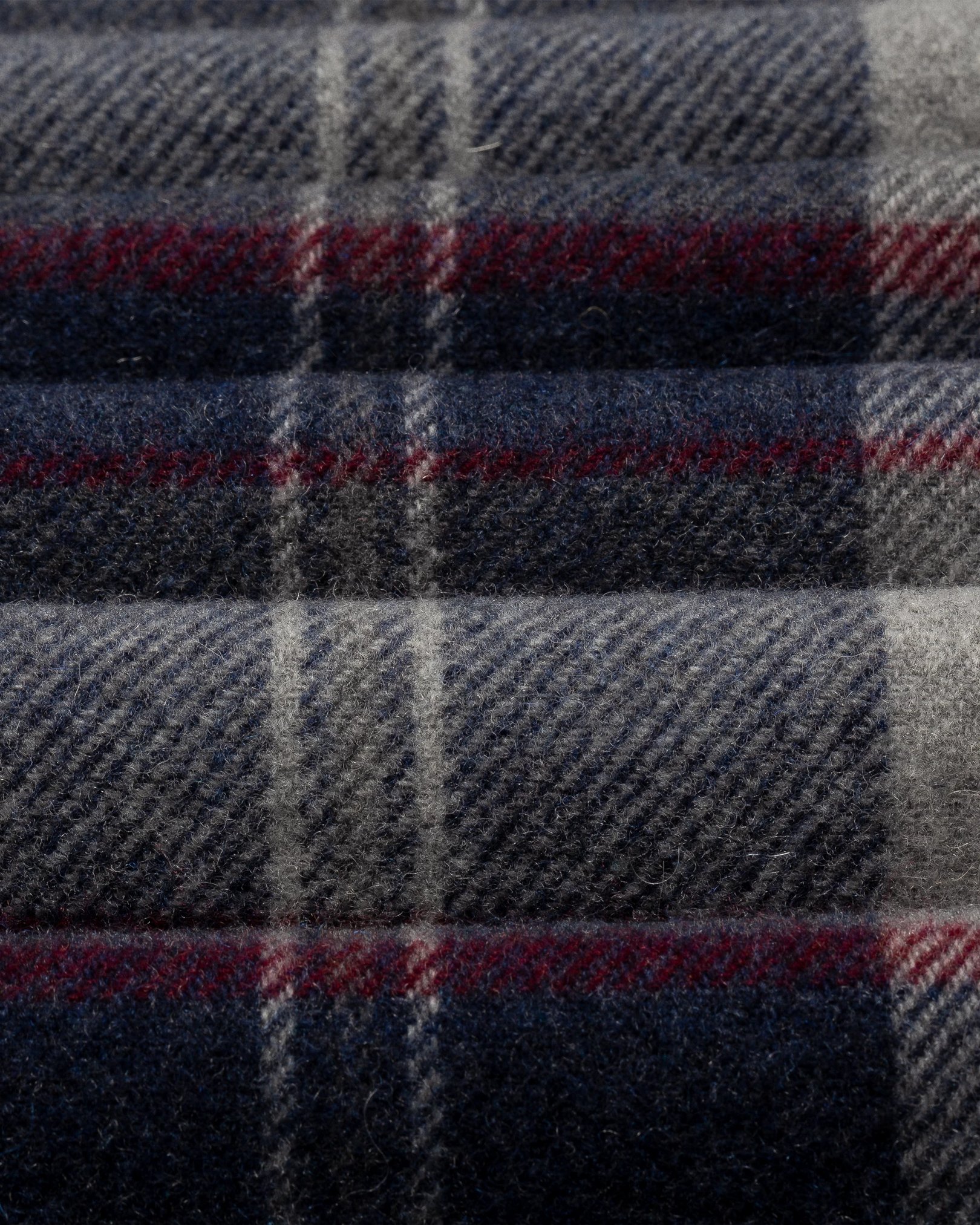 Eton - dark blue tartan checked scarf