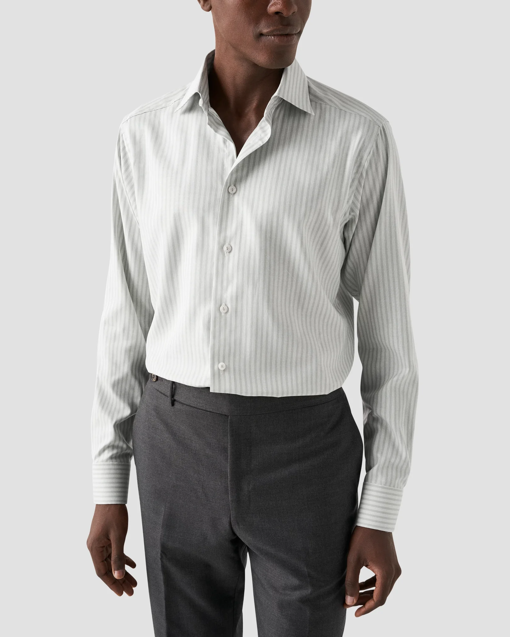 Eton - fine light green oxford