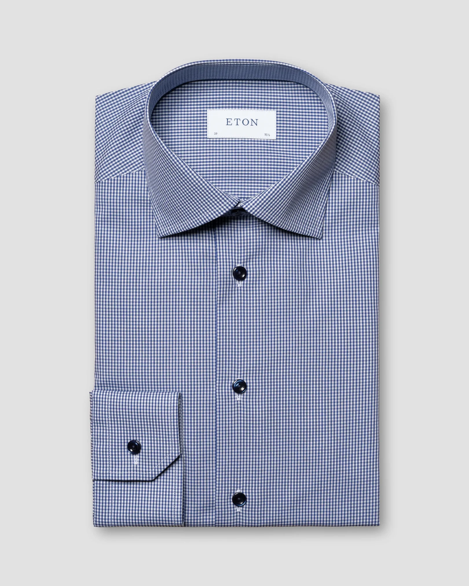 Eton - mid blue poplin cut away single contemporary