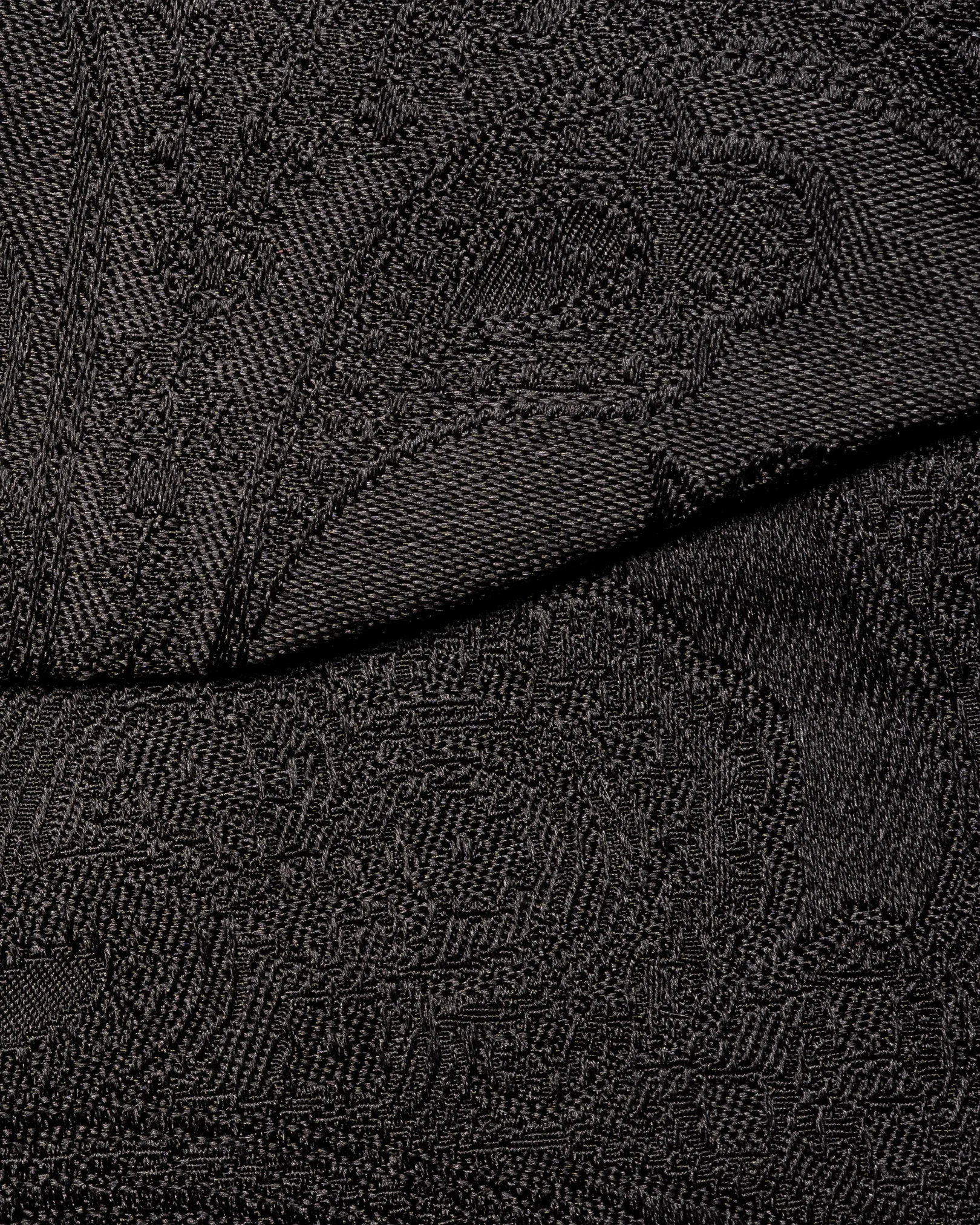 Eton - black paisley woven ready tied