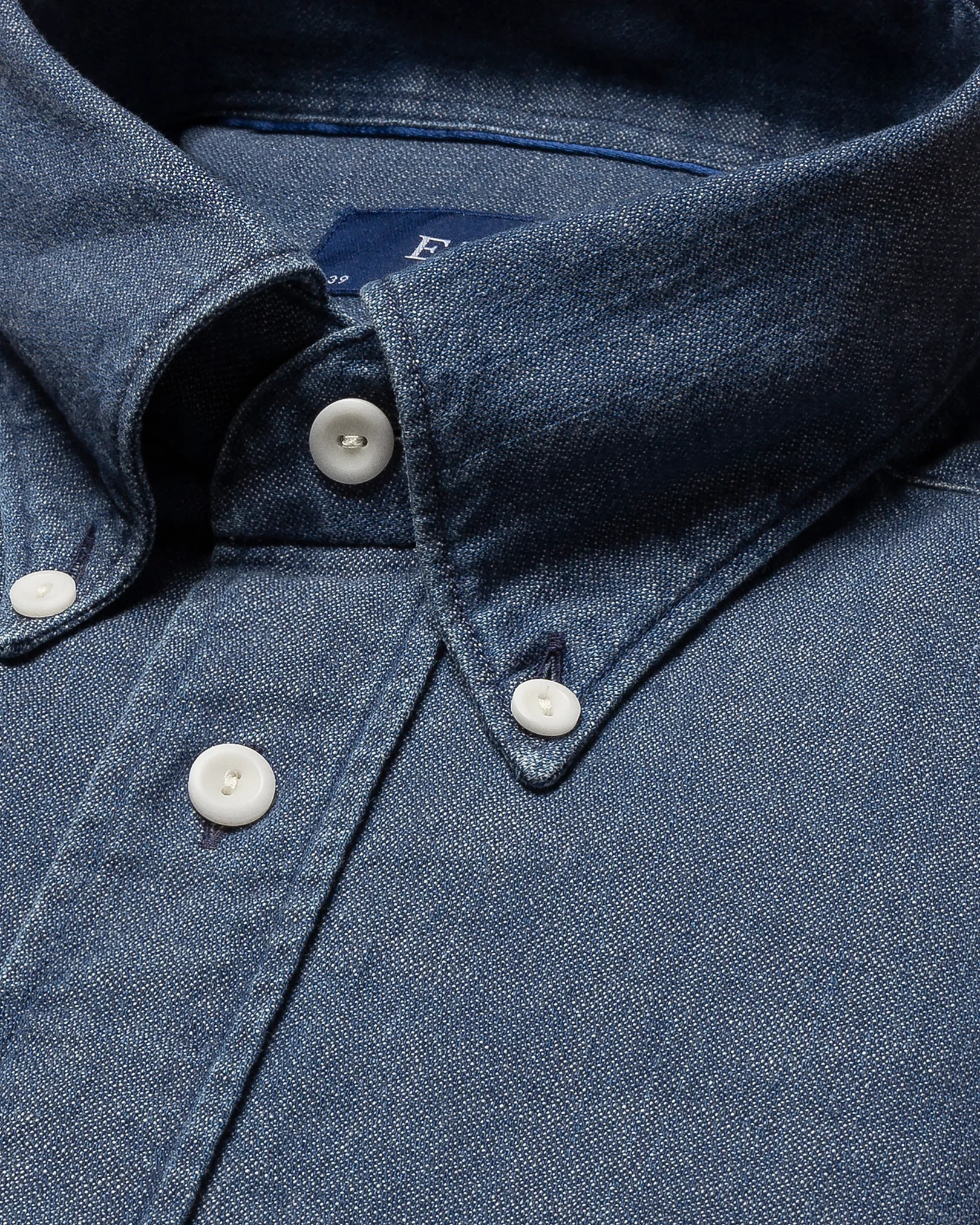 Eton - black indigo denim shirt