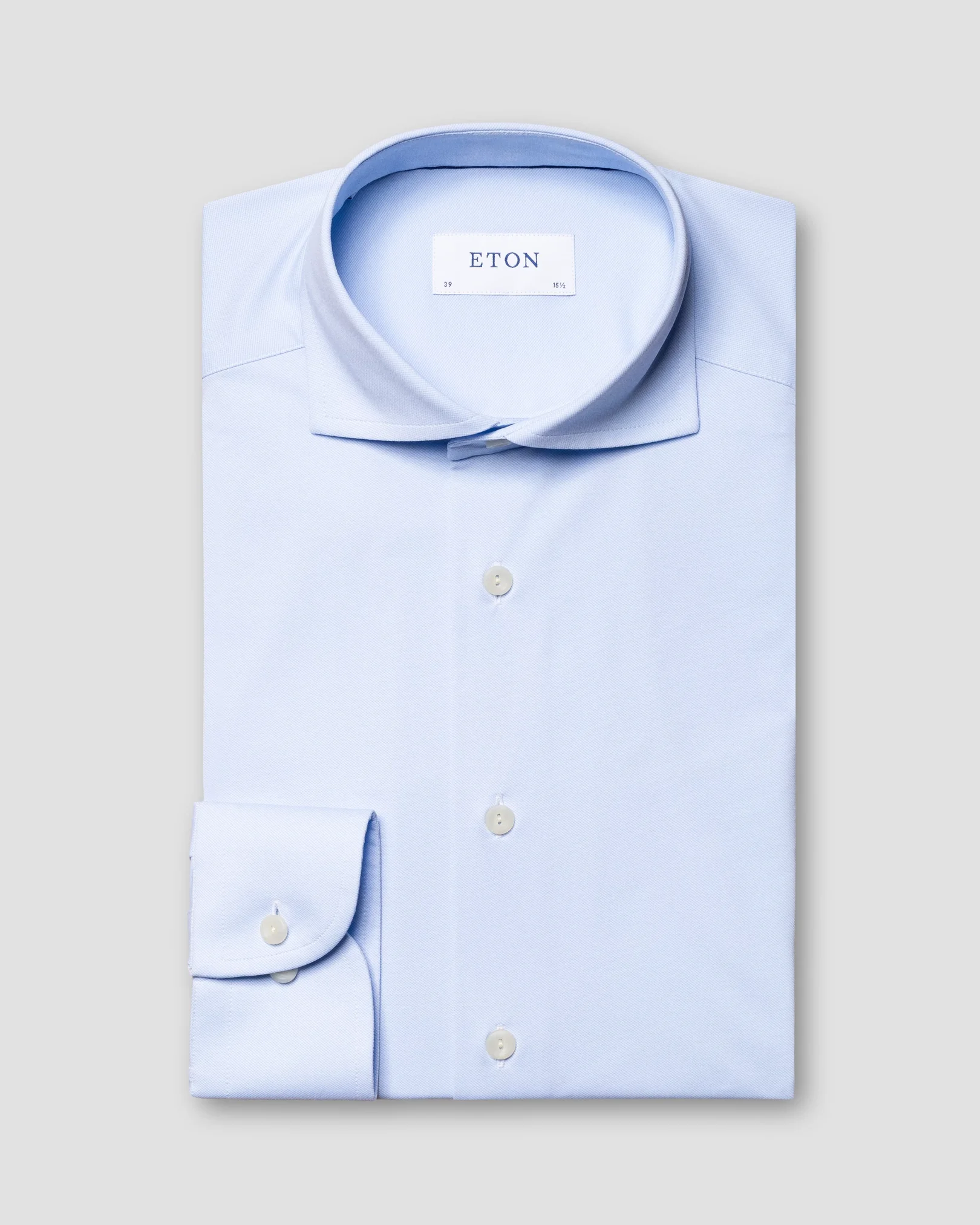 Eton - Light Blue Four-Way Stretch Shirt