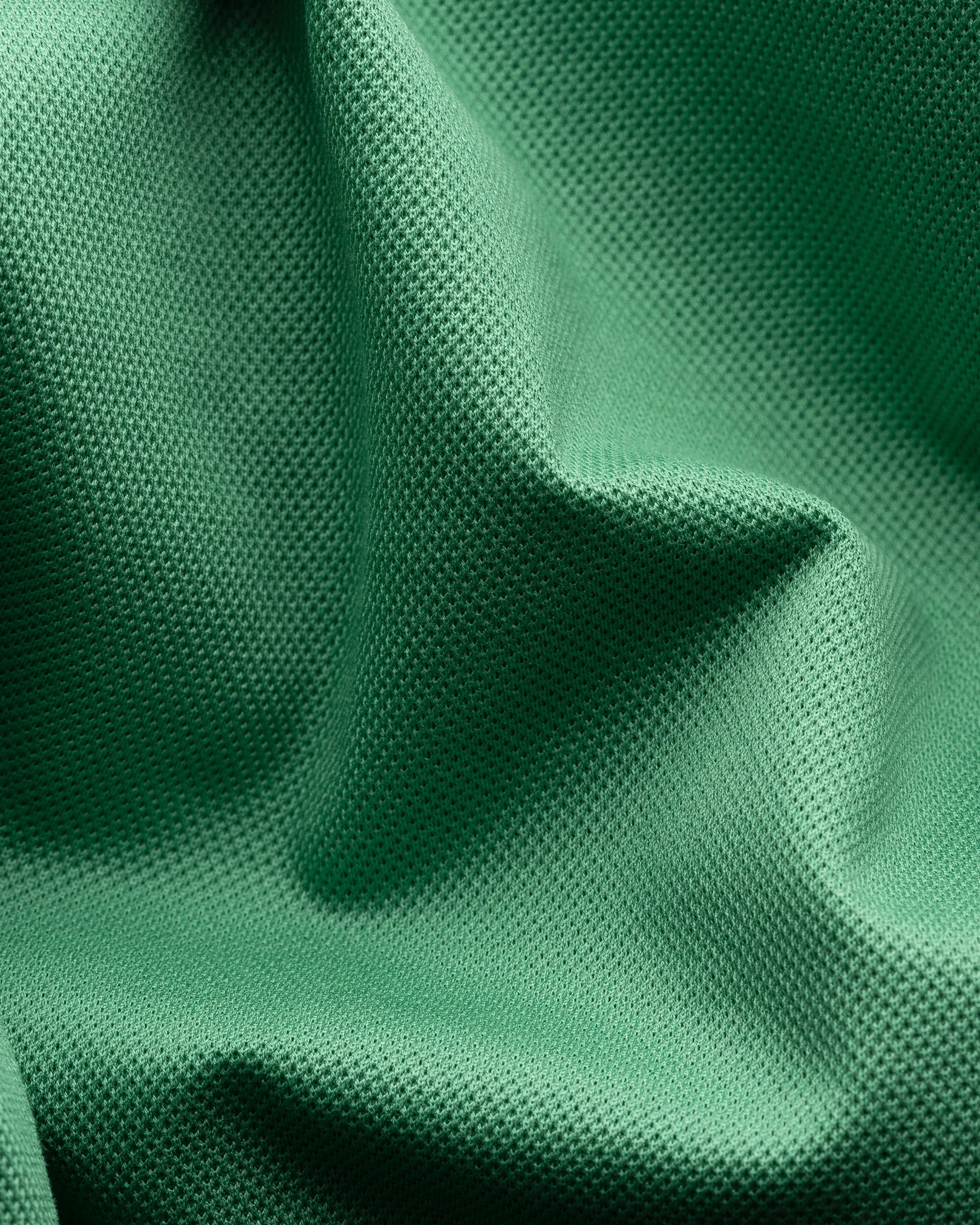 Eton - mid green filo di scozia solid pique