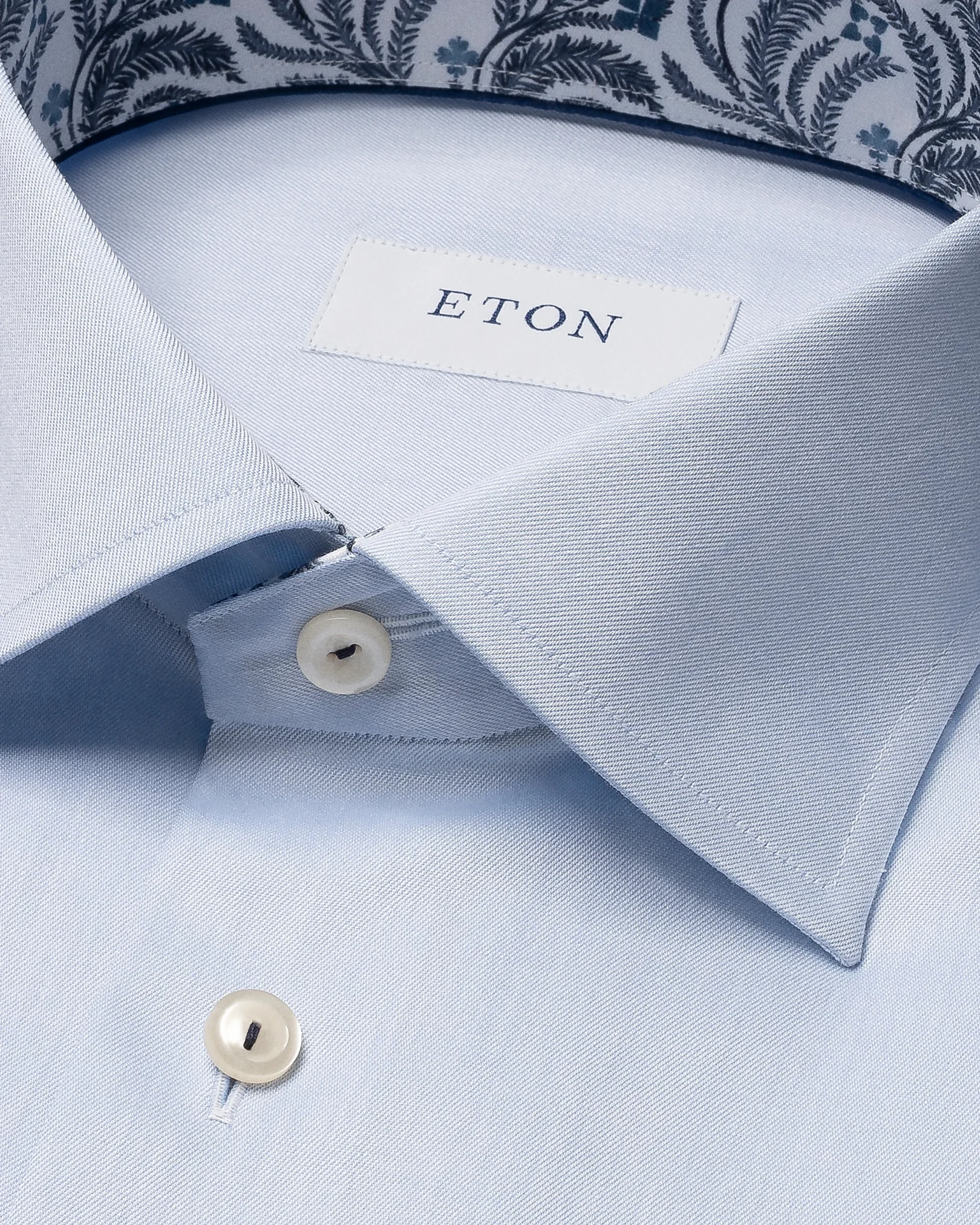 Eton - blue sginature twill shirt
