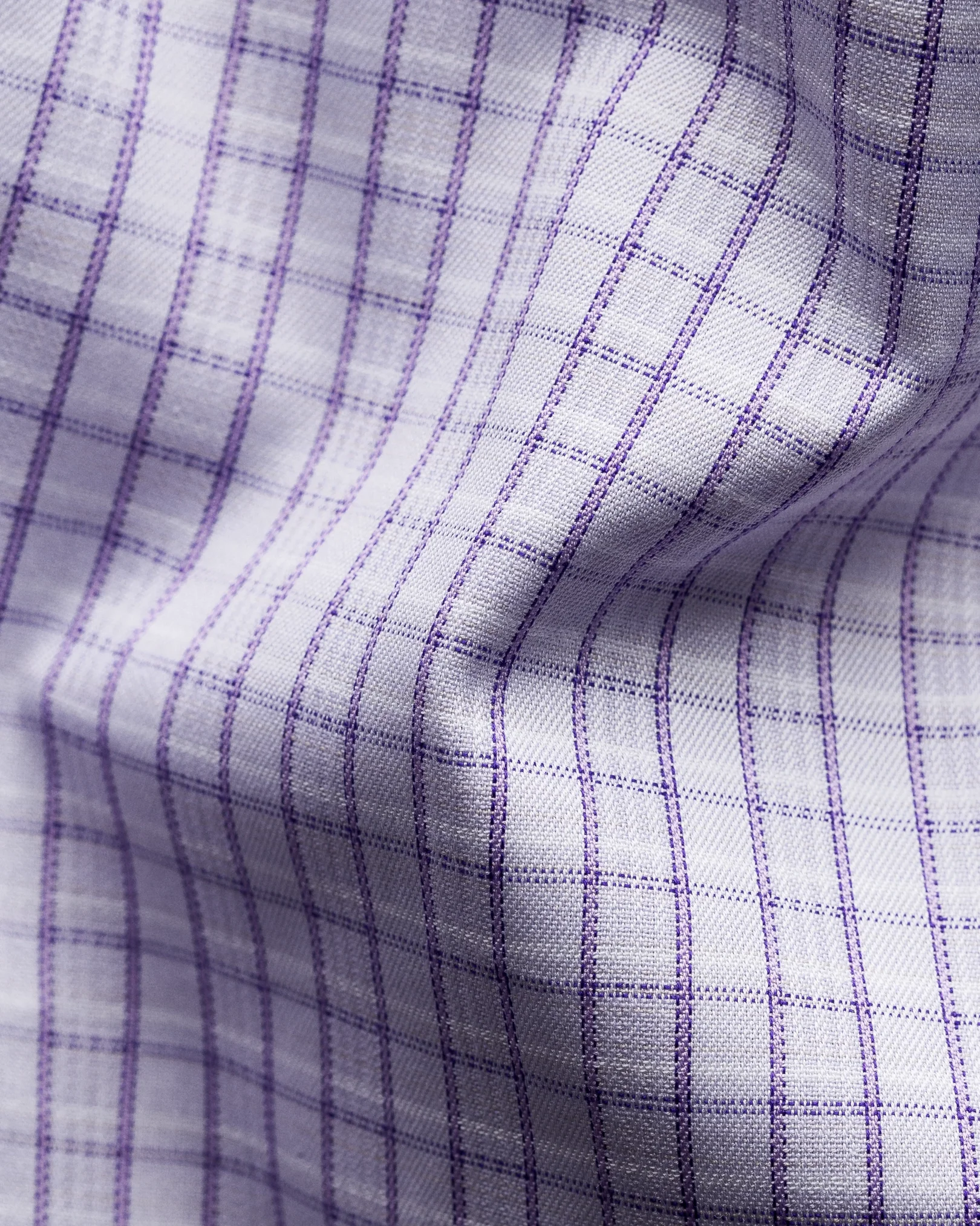 Eton - pink signature twill cut away single checked