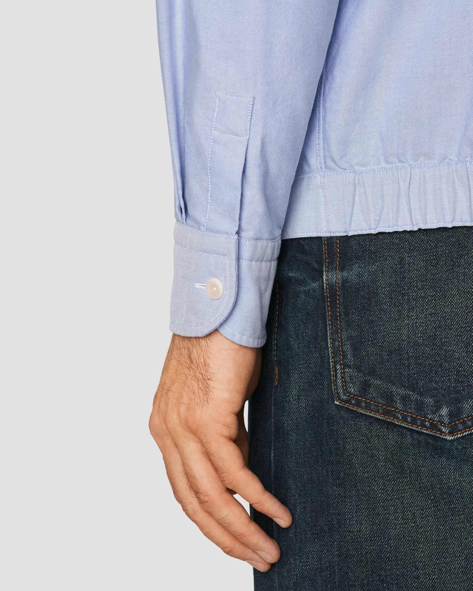 Eton - light blue oxford overshirt