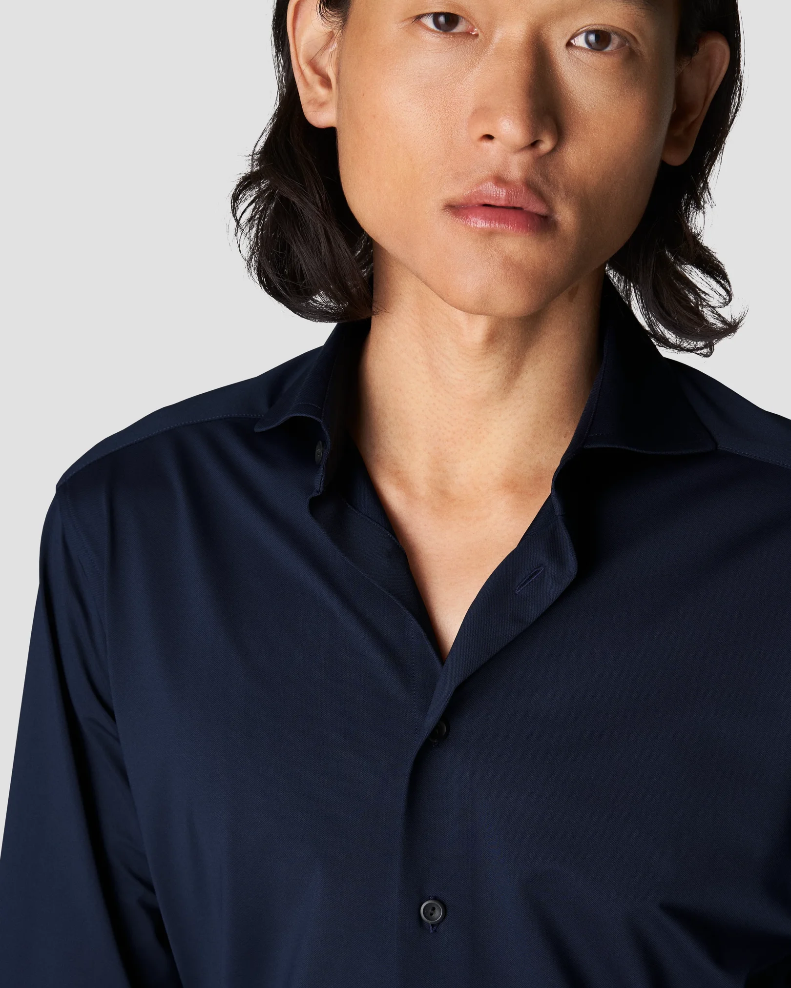 Eton - navy blue 4 way stretch