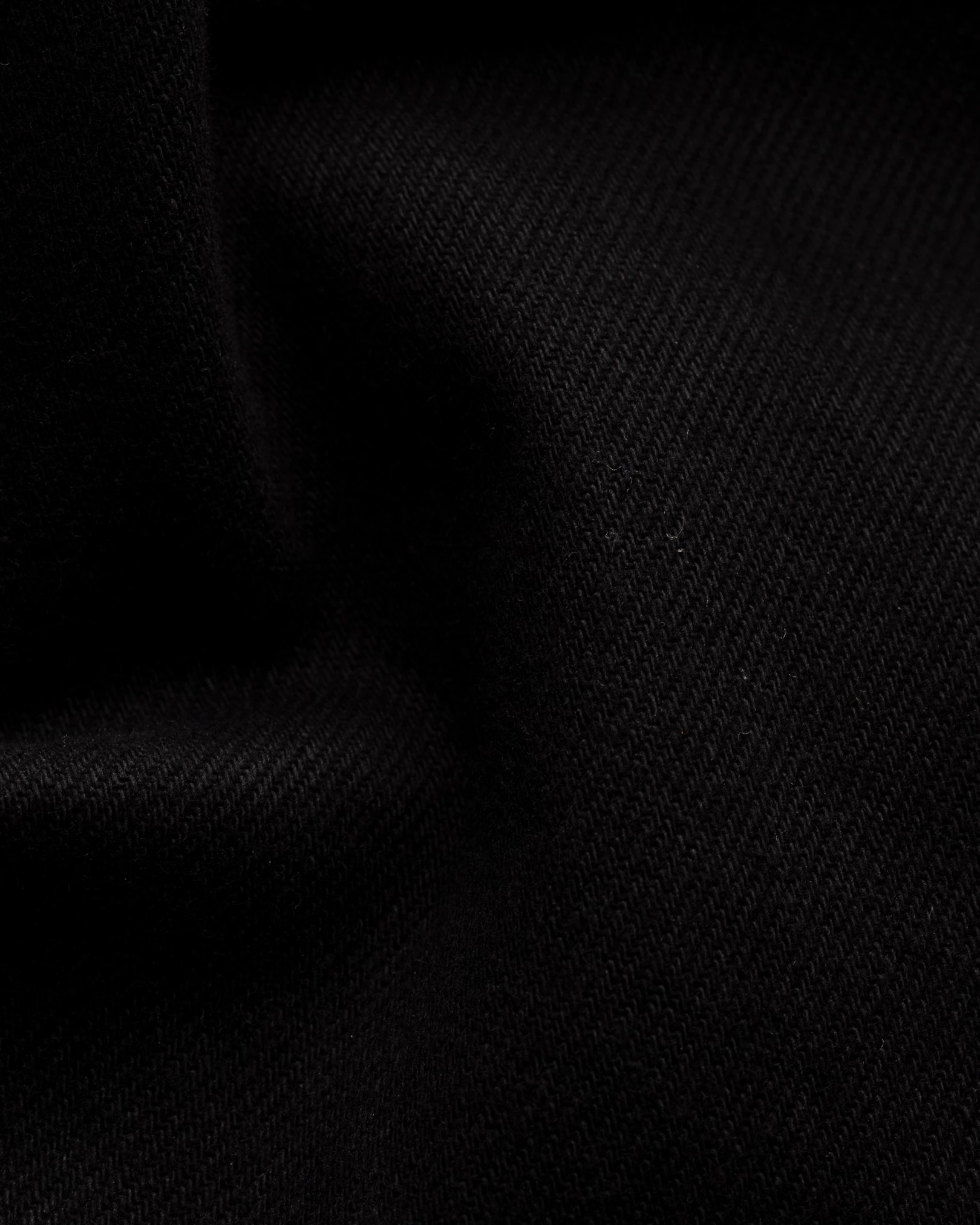 Eton - black heavy twill overshirt