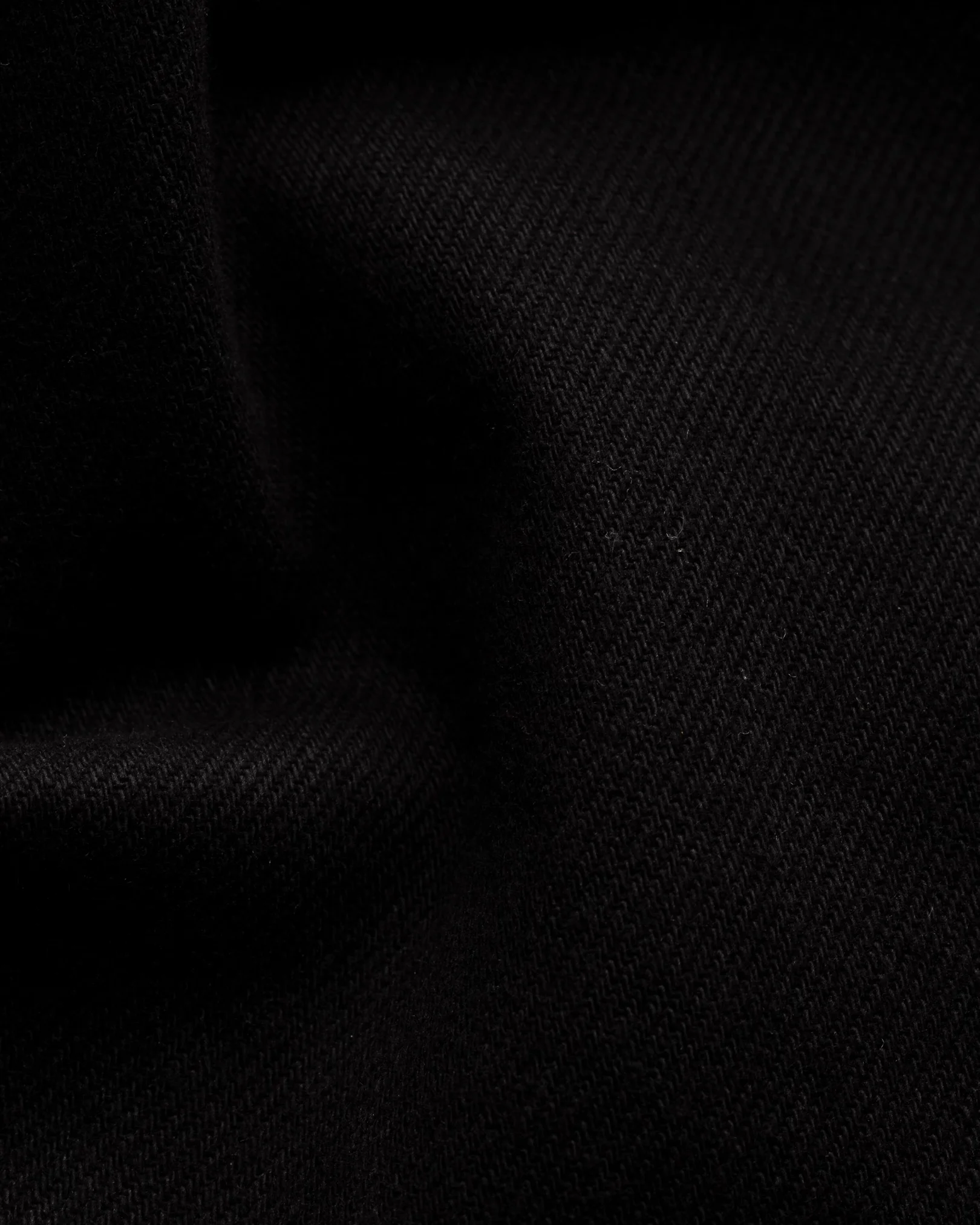 Eton - black heavy twill overshirt