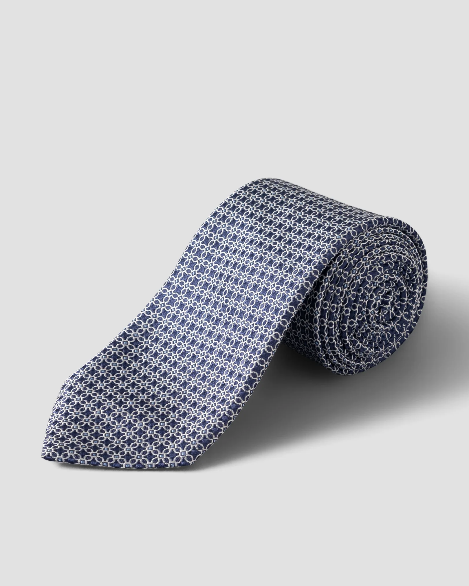 Eton - timeless navy blue silk tie