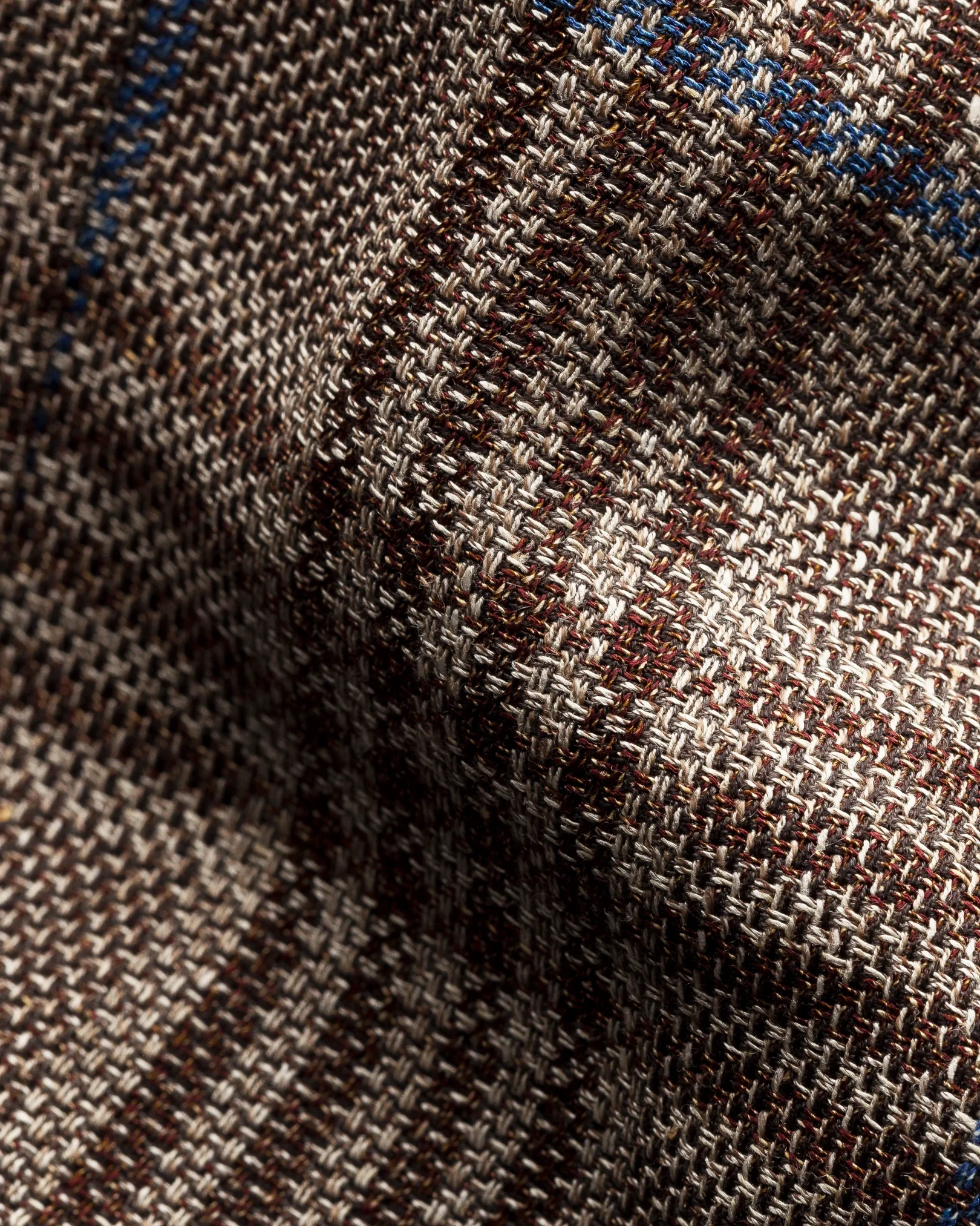 Eton - brown hopsack overshirt