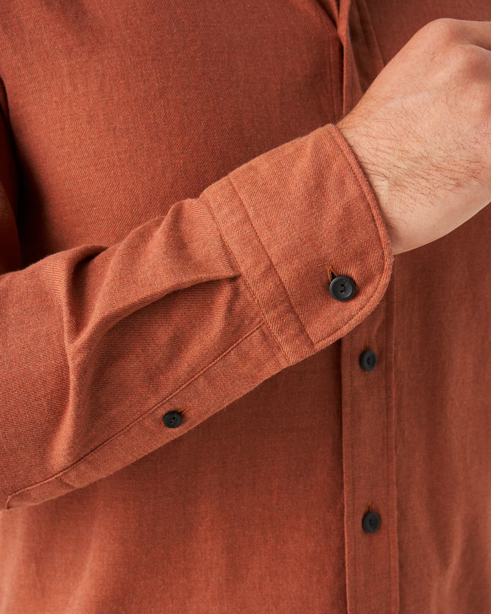 Eton - red flannel button down