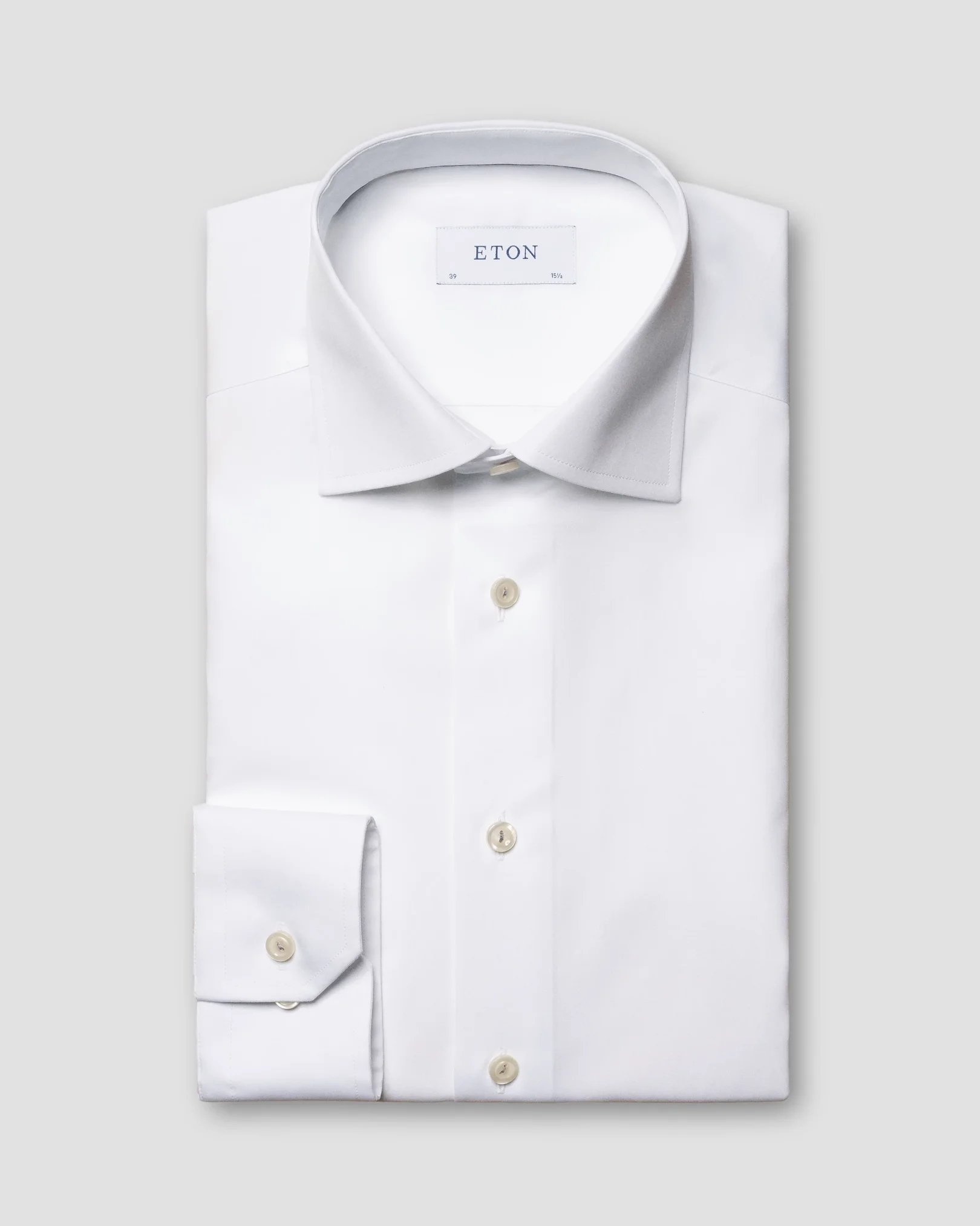Eton - white plain weave