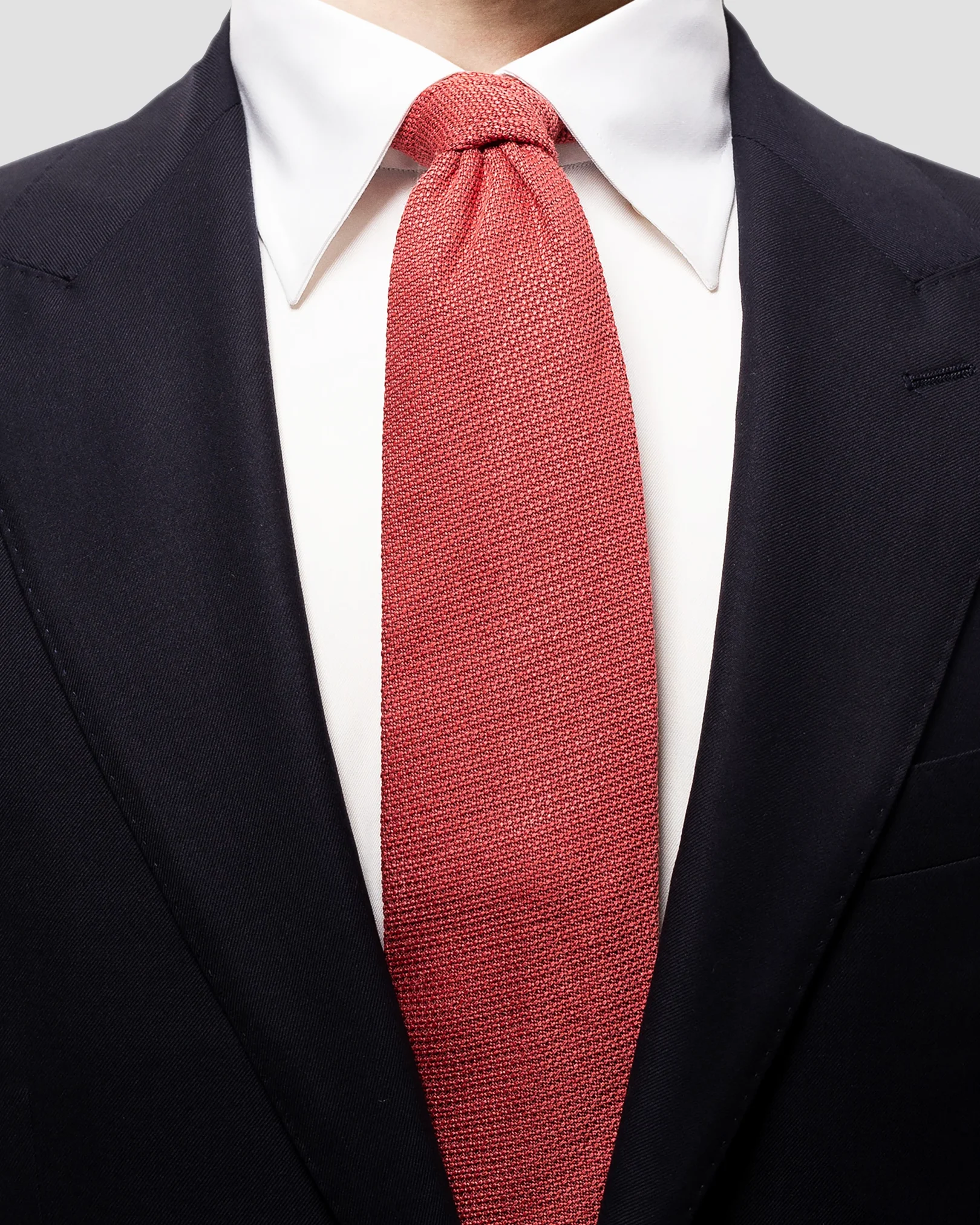 Eton - coral silk tie
