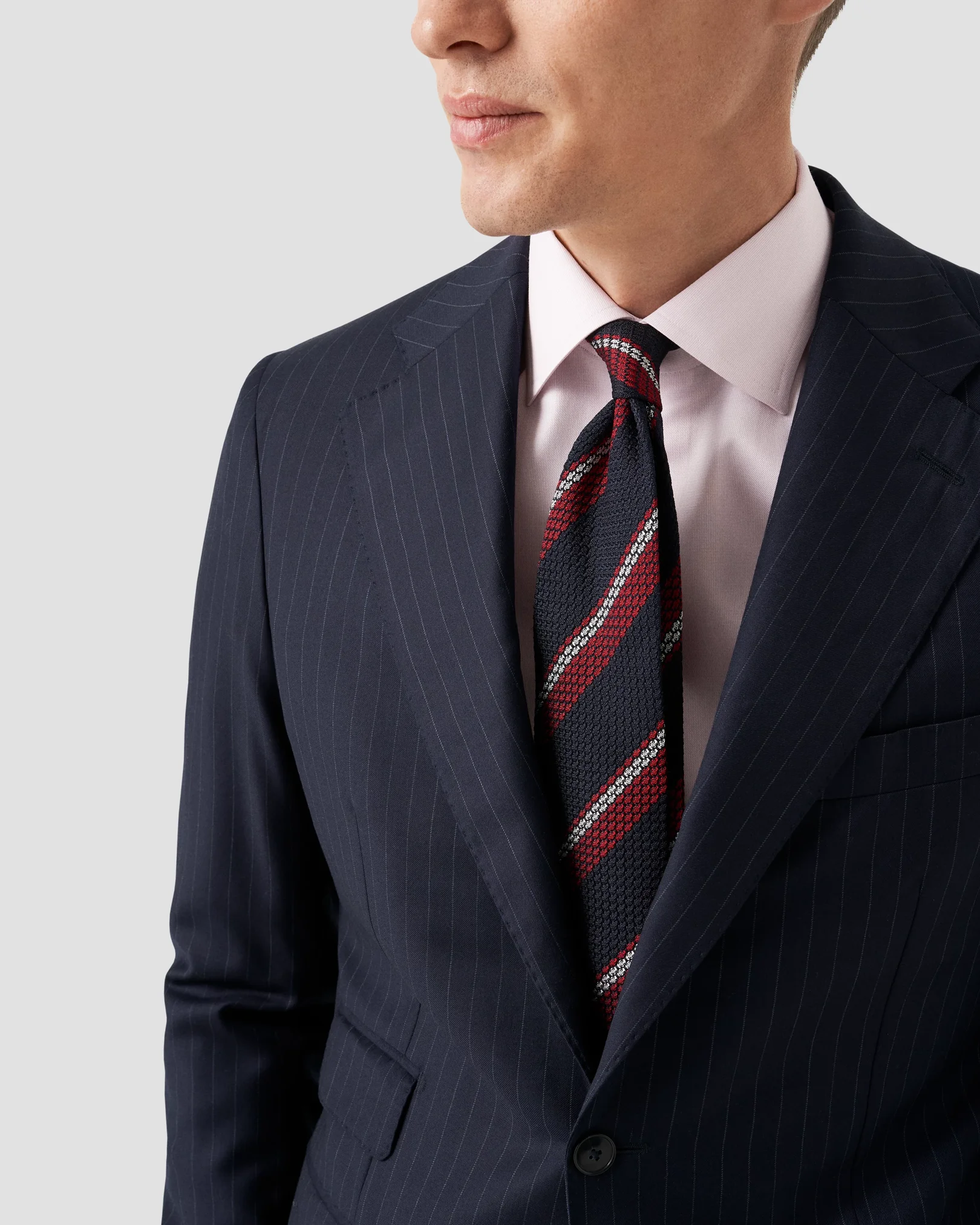 Eton - pink signature twill made to order