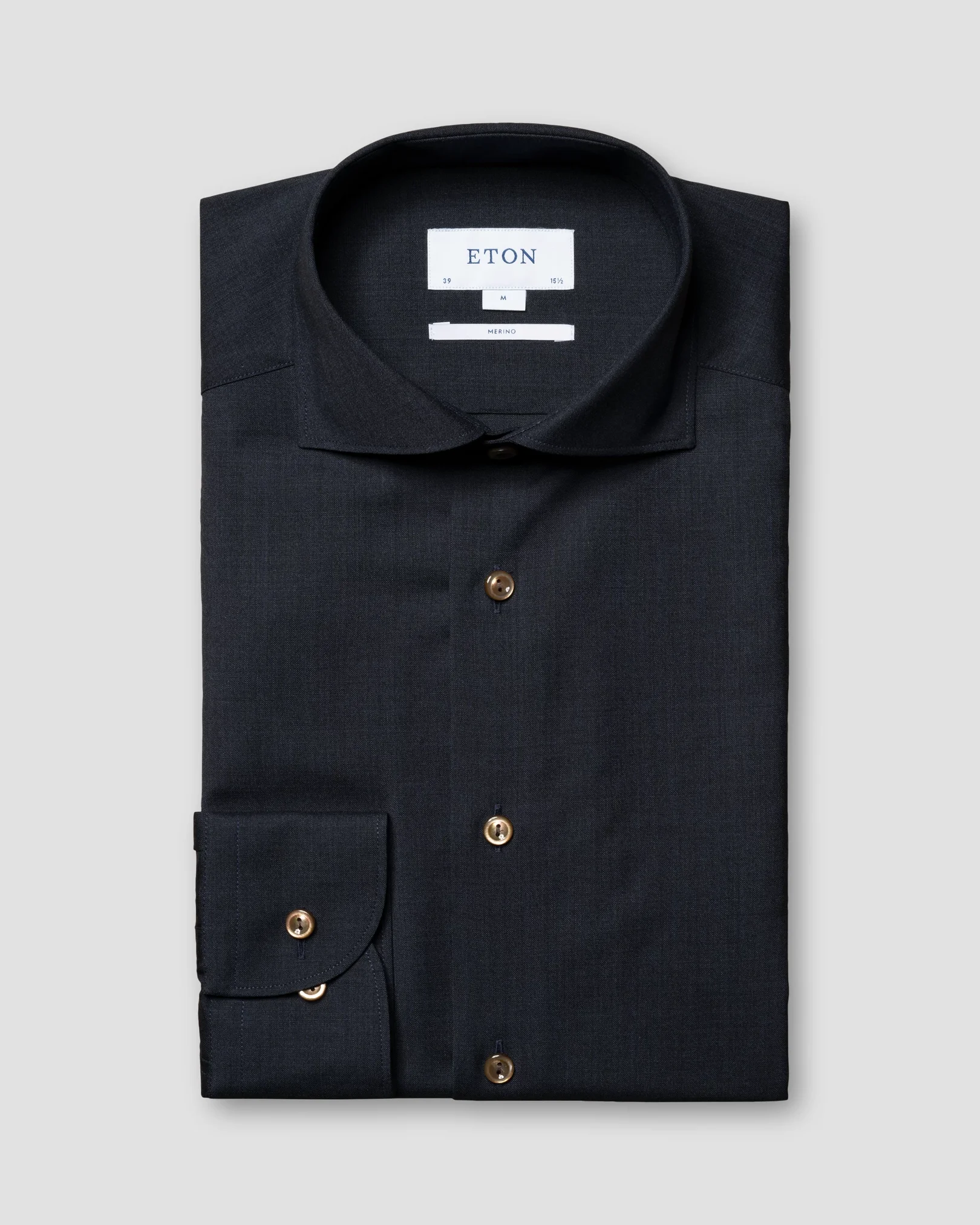 Eton - Navy Merino Wool Shirt