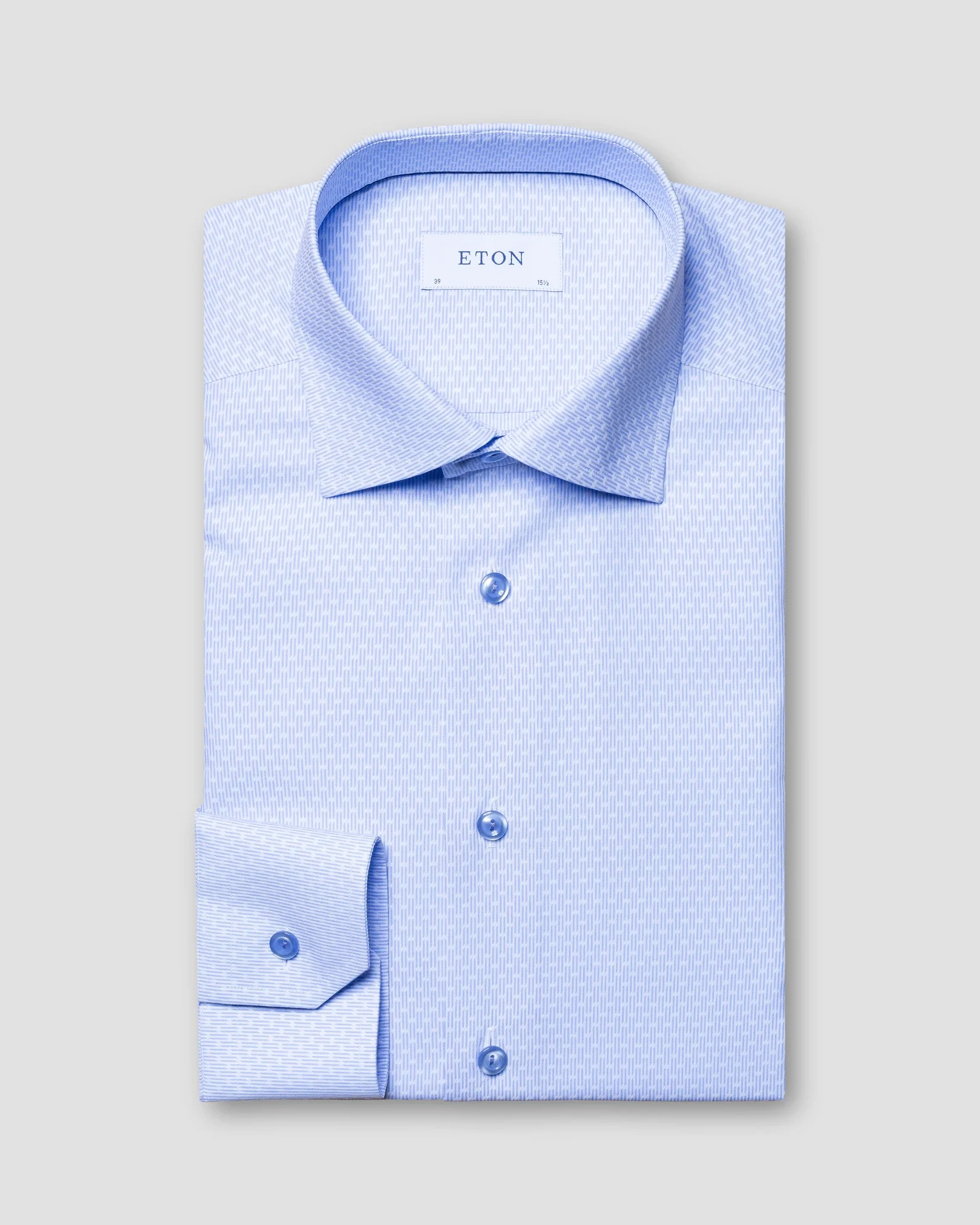 Eton - light blue dobby spring summer